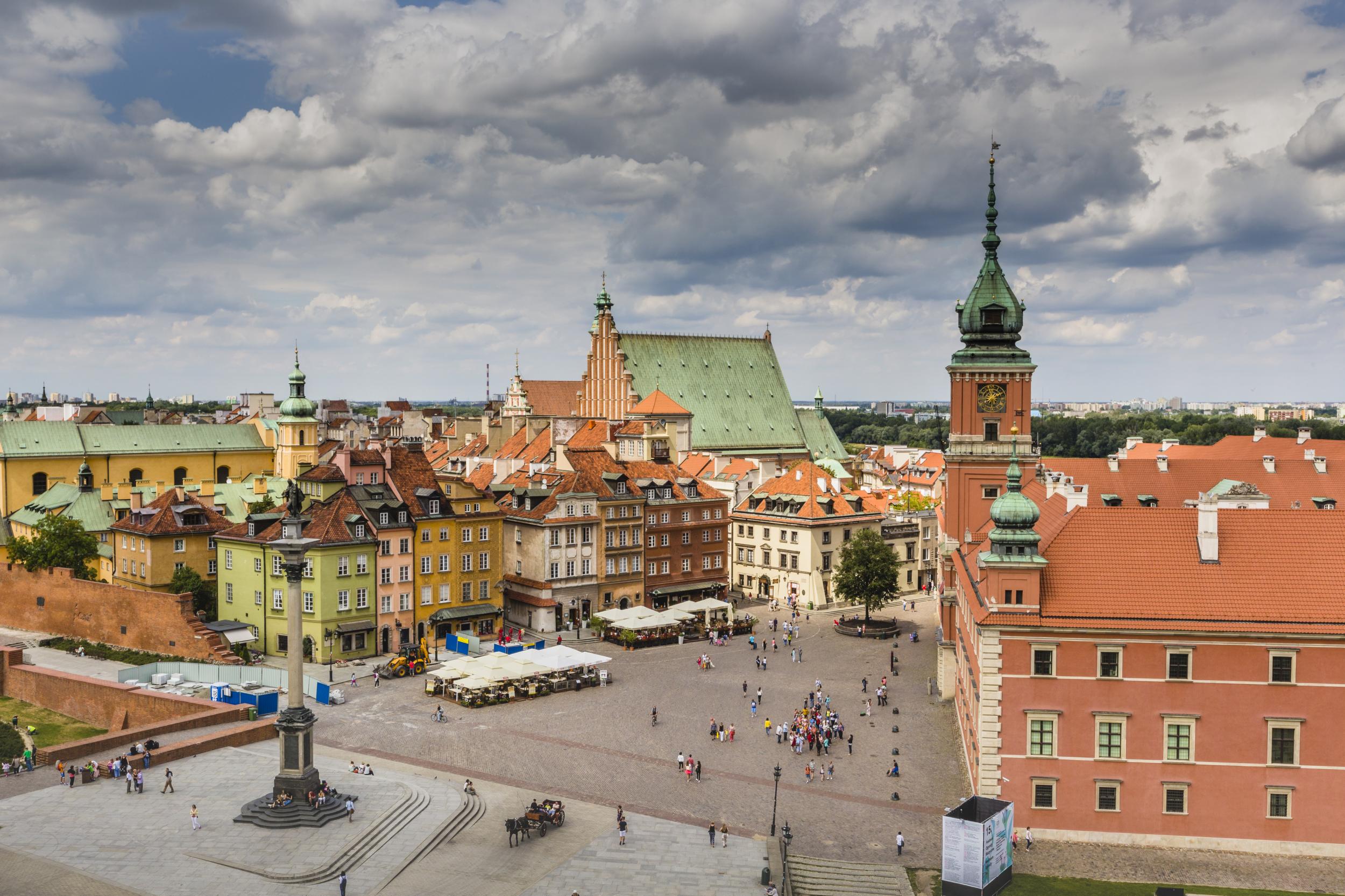 The historic Castle Square is the former official residence of Polish monarchs (iStock)