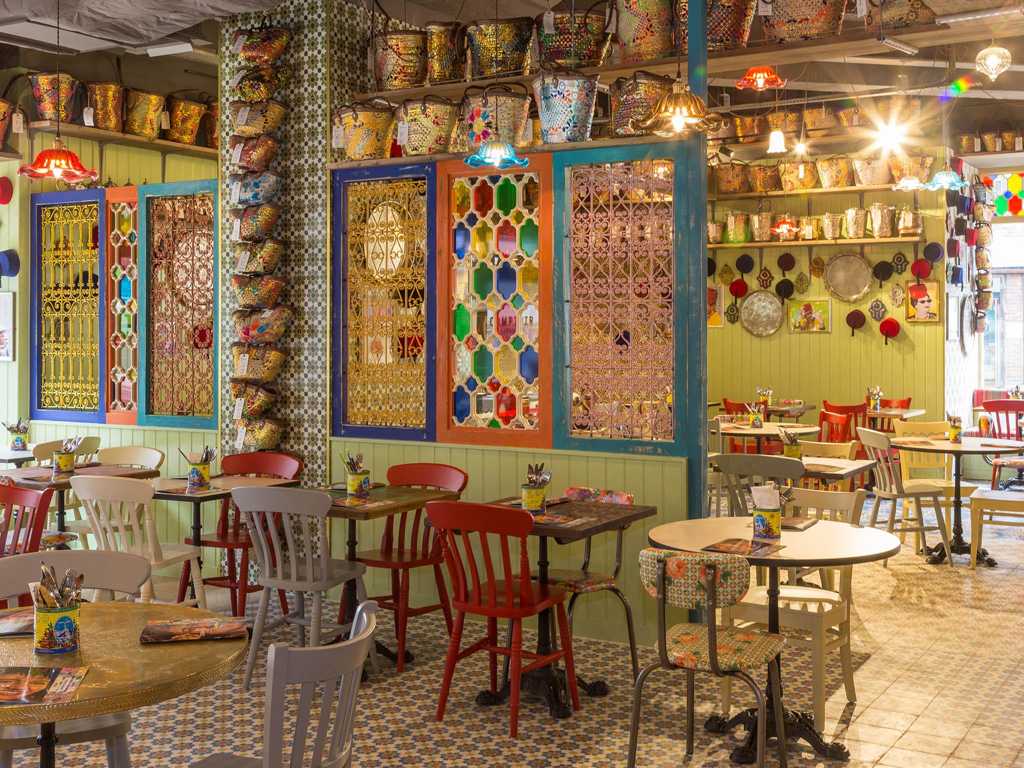 The interiors of Comptoir Libanais are based on his memories of his childhood and from his travels