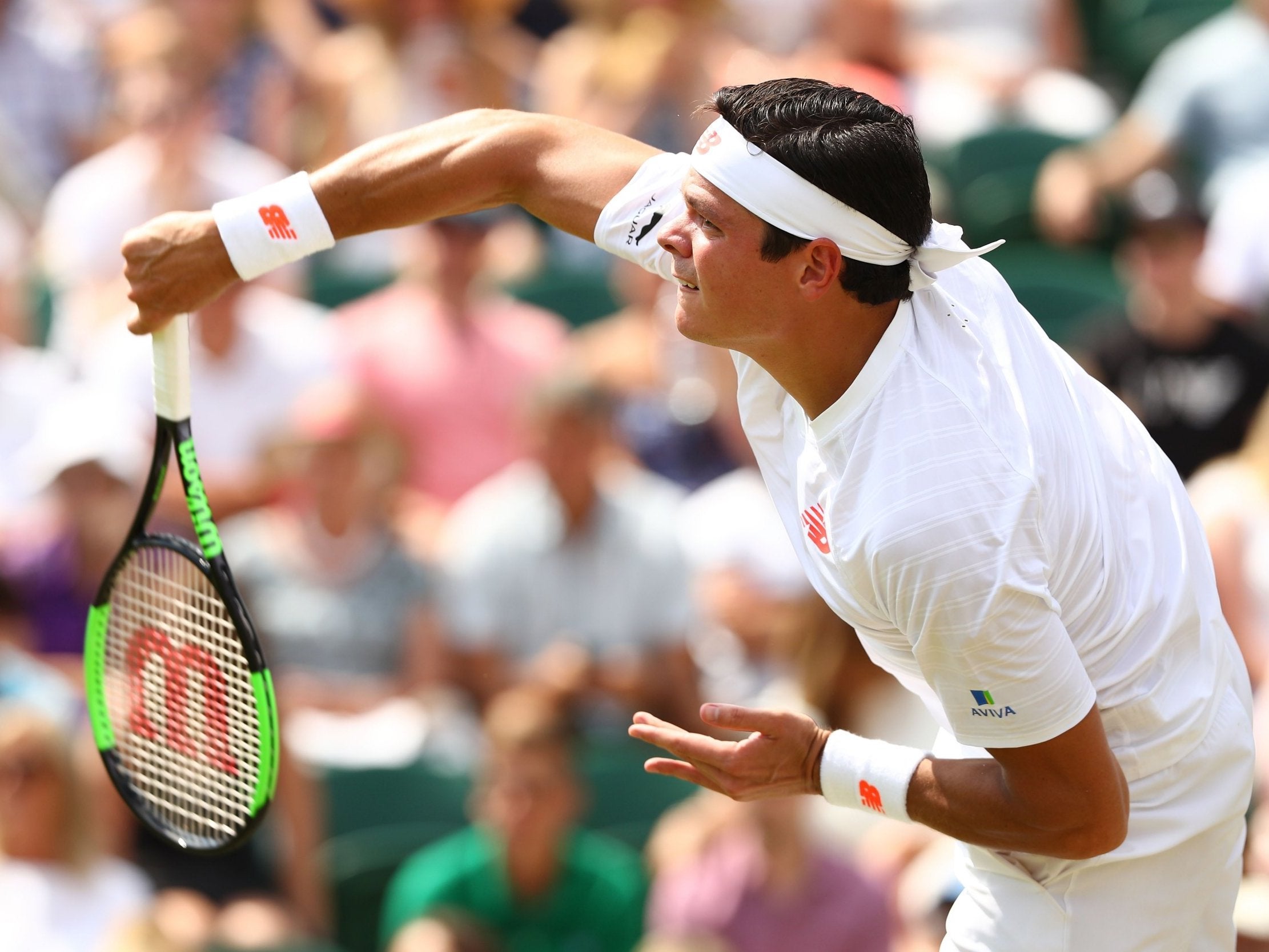 Milos Raonic has one of the biggest serves on the tour