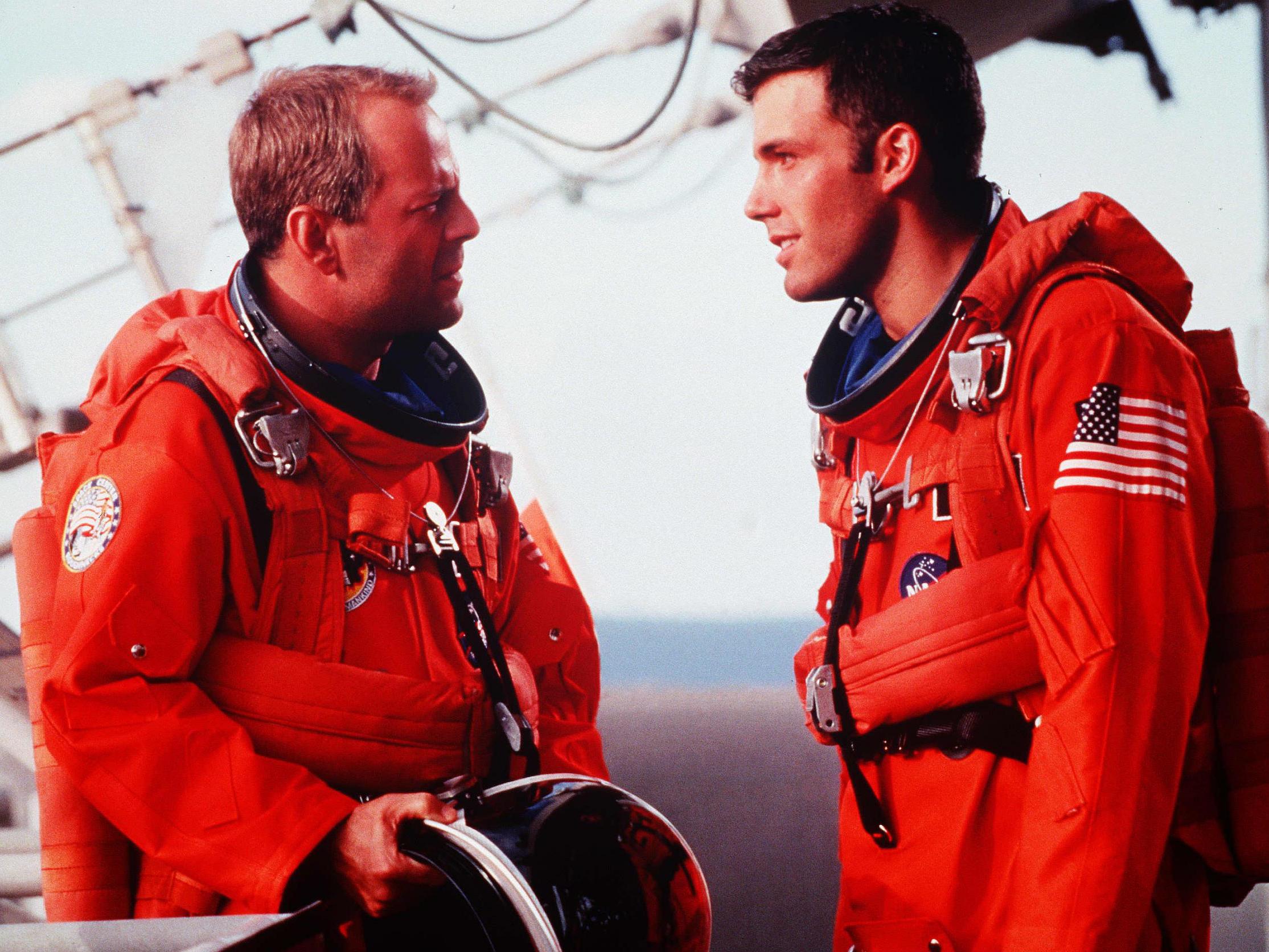 Bruce Willis and Ben Affleck in Armageddon