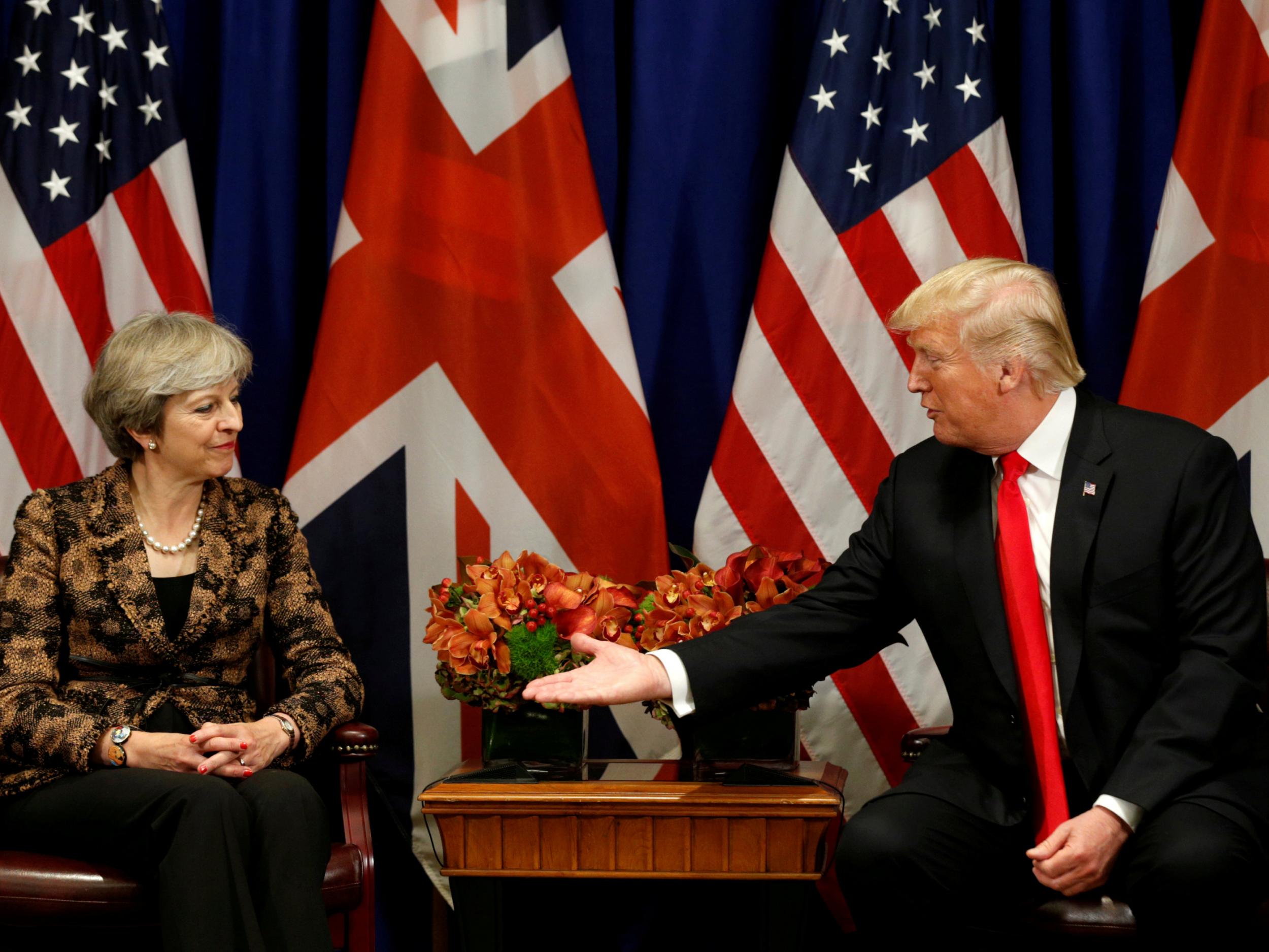 Theresa May and Donald Trump are said not to have hit things off