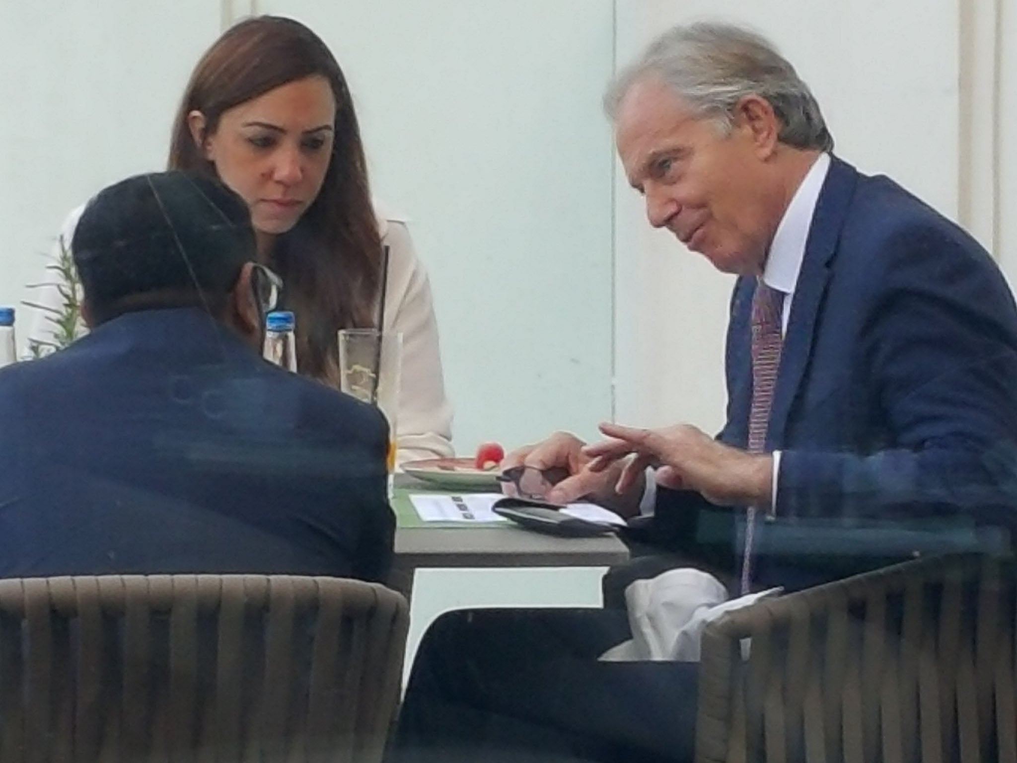 Tony Blair was spotted by Robert Fisk in Belgrade