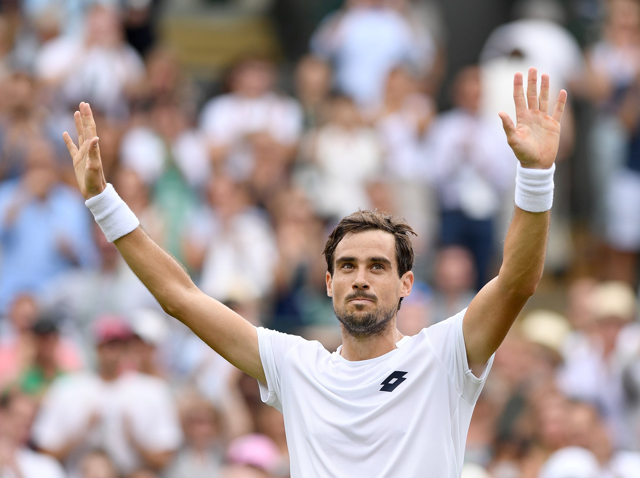 Guido Pella is through to the third round for the very first time