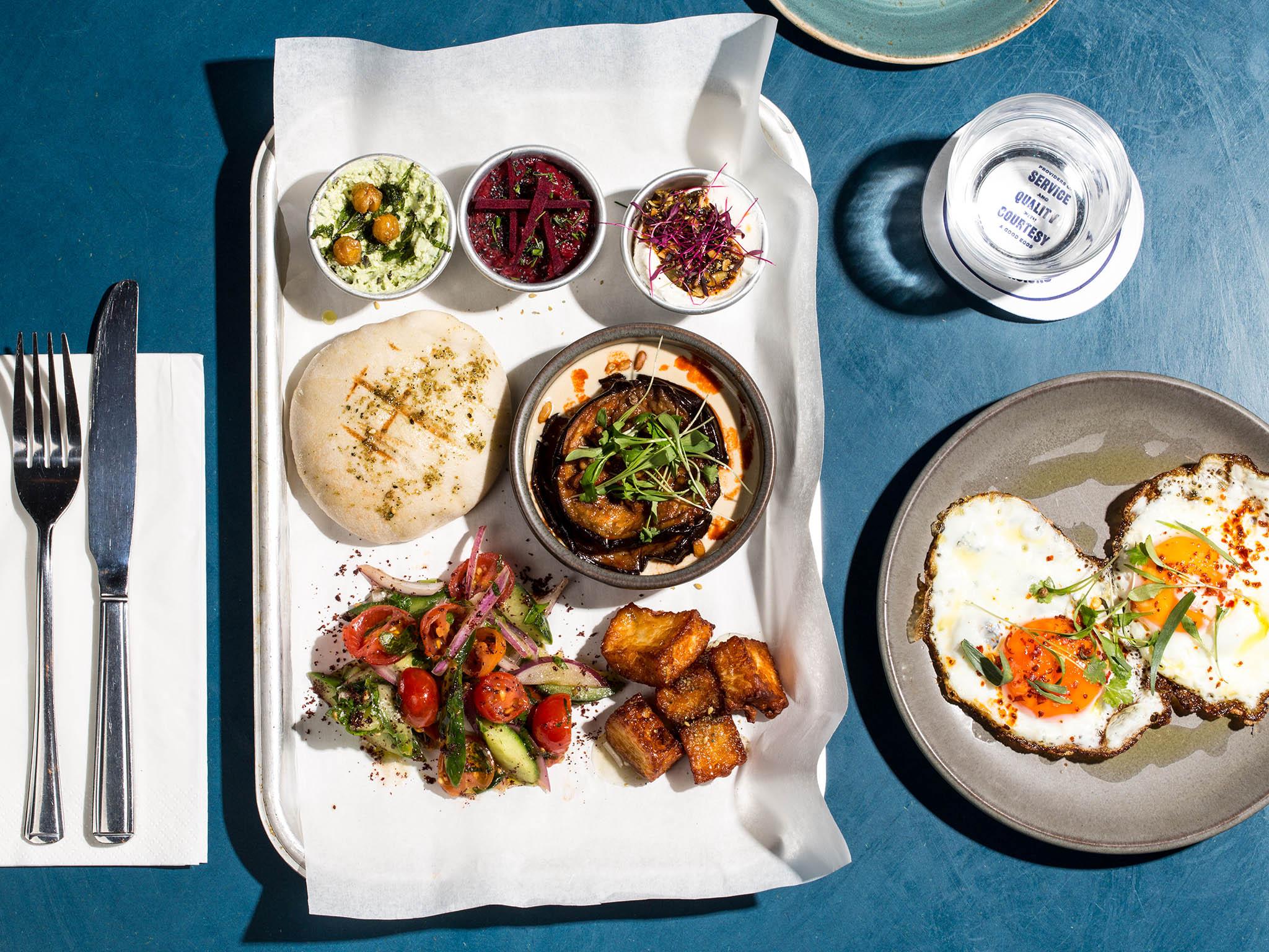 We couldn't get enough of the crispy halloumi, and of course, the runny eggs