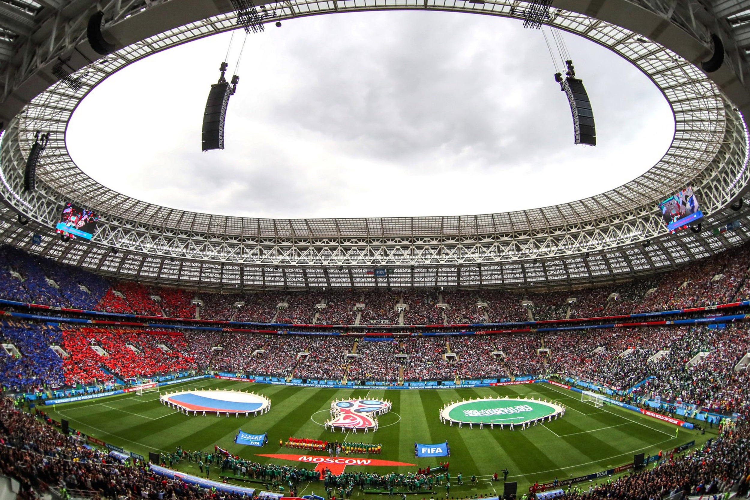 The Luzhniki Stadium hosts the final