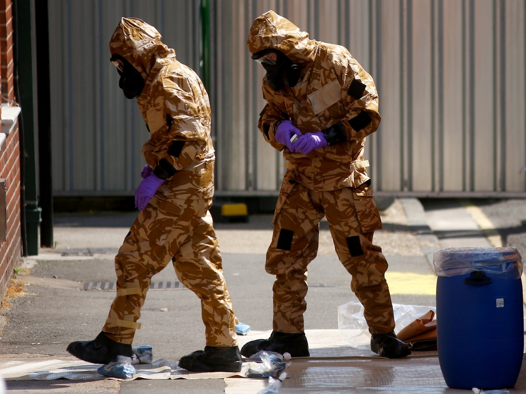 British police are scouring sections of Salisbury and Amesbury in southwest England, searching for a container feared to be contaminated with traces of the deadly nerve agent Novichok.