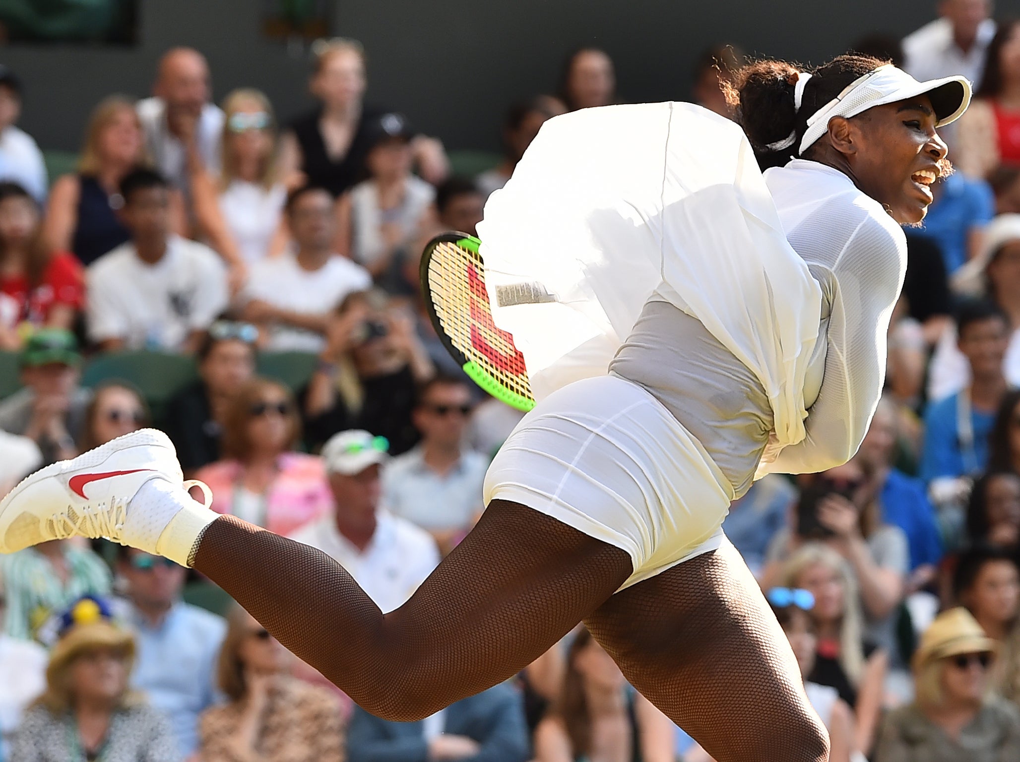 Serena Williams is second up on Centre Court (Getty )