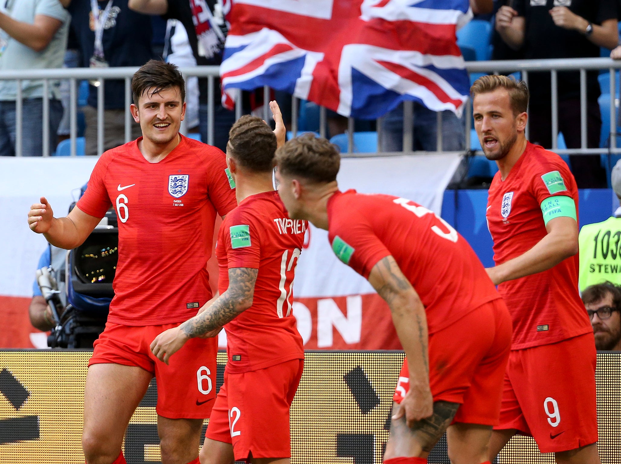 England have reached the last four