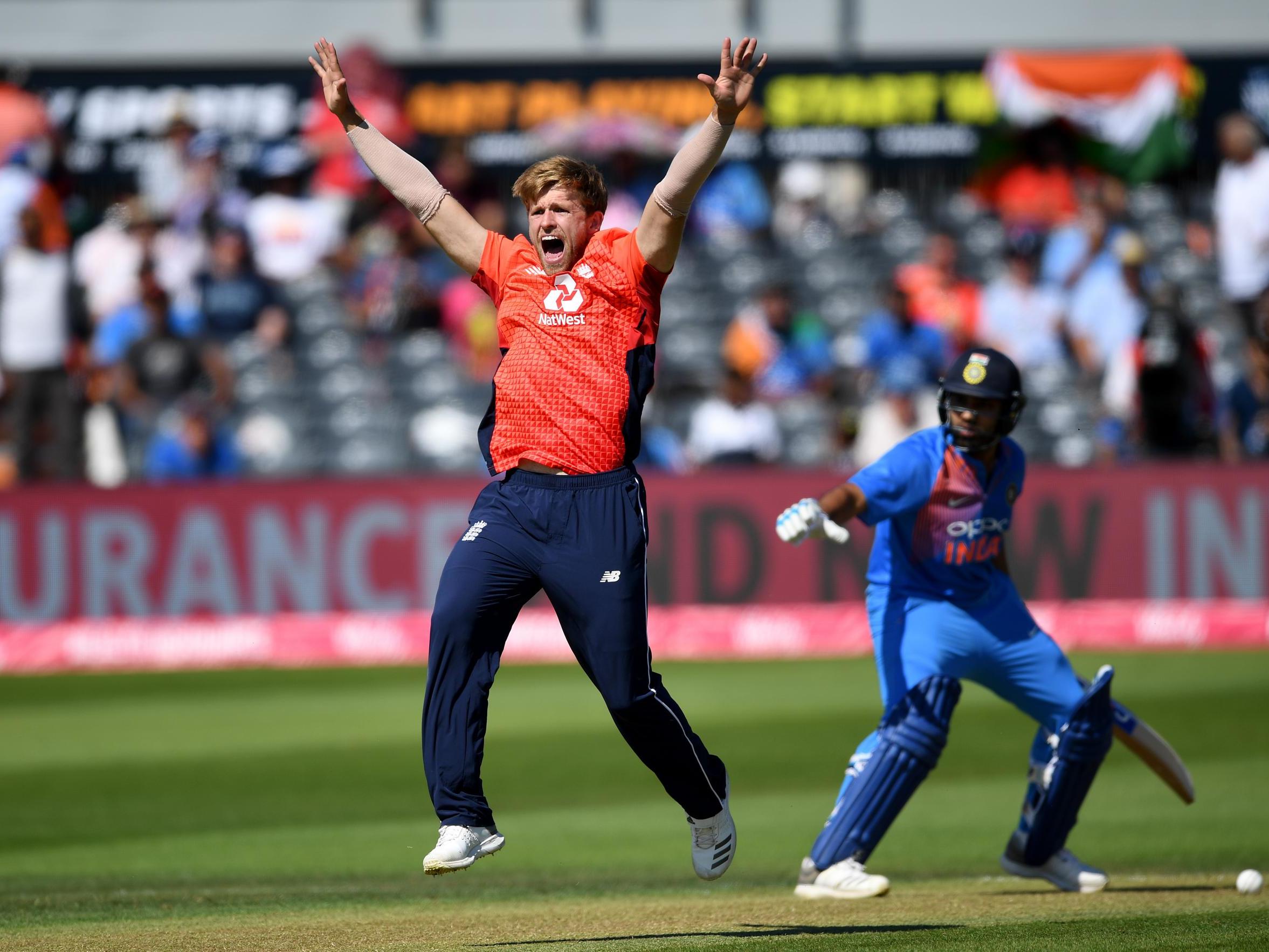 David Willey appeals for a dismissal