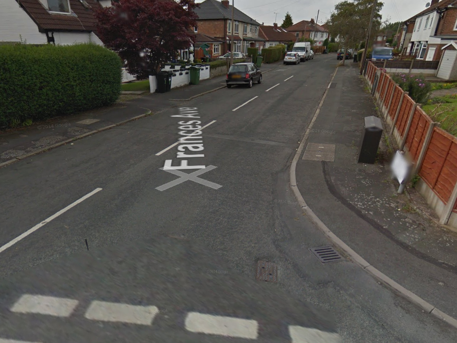 Police were called to Frances Avenue, Stockport