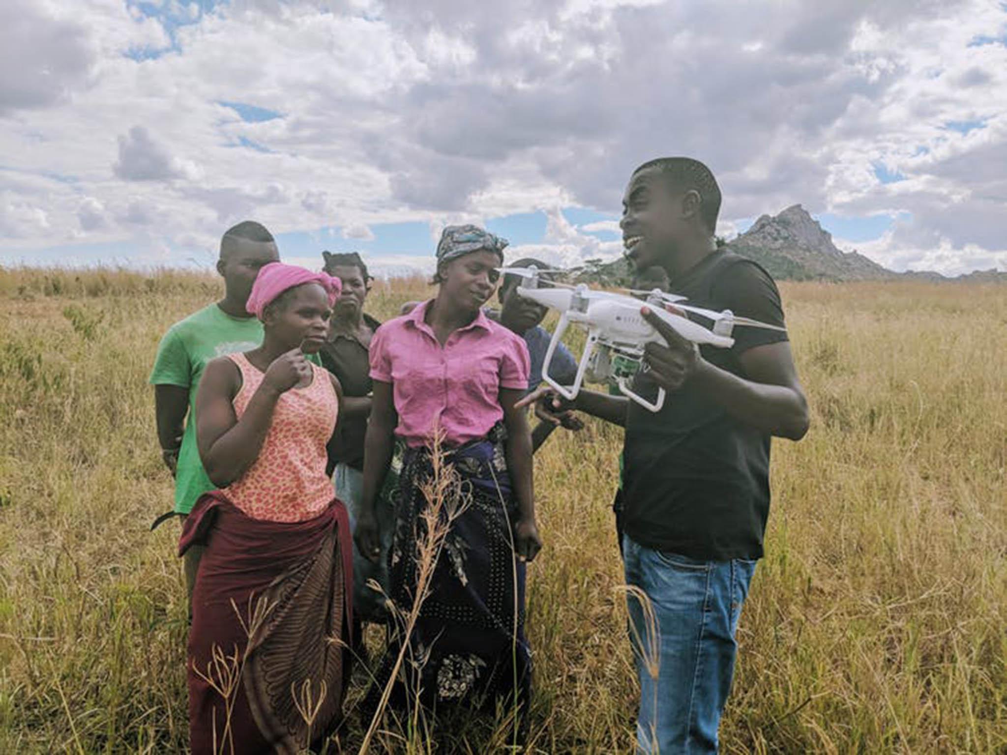 Locals, many of whom have been affected by malaria, are hopeful the drones can bring an end to the disease