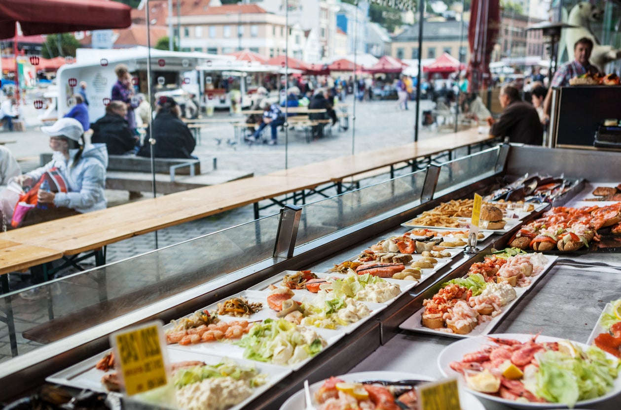 Bergen’s fish market has been around for hundreds of years (Getty)