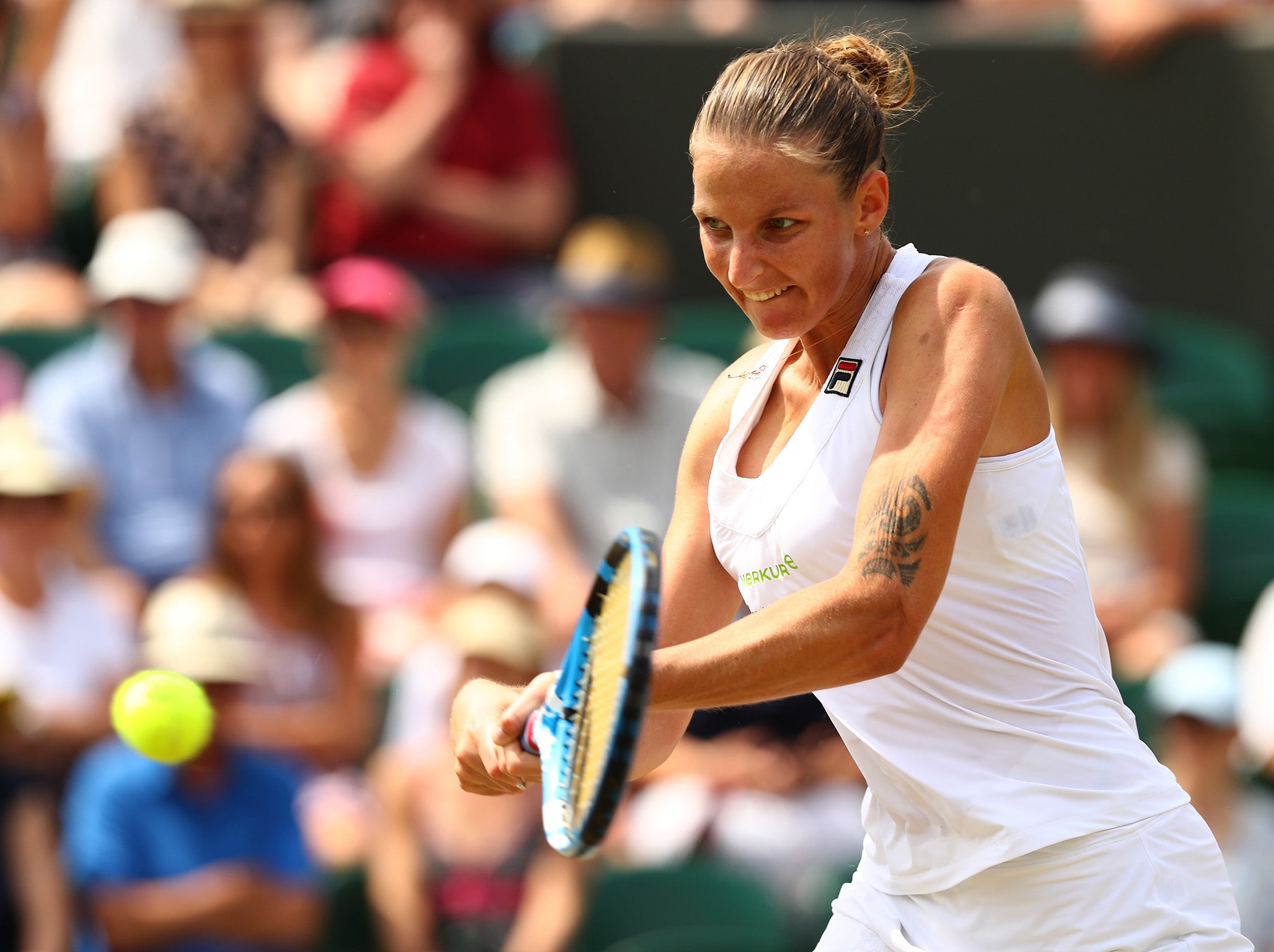 Karolina Pliskova is the last top ten seed to fall