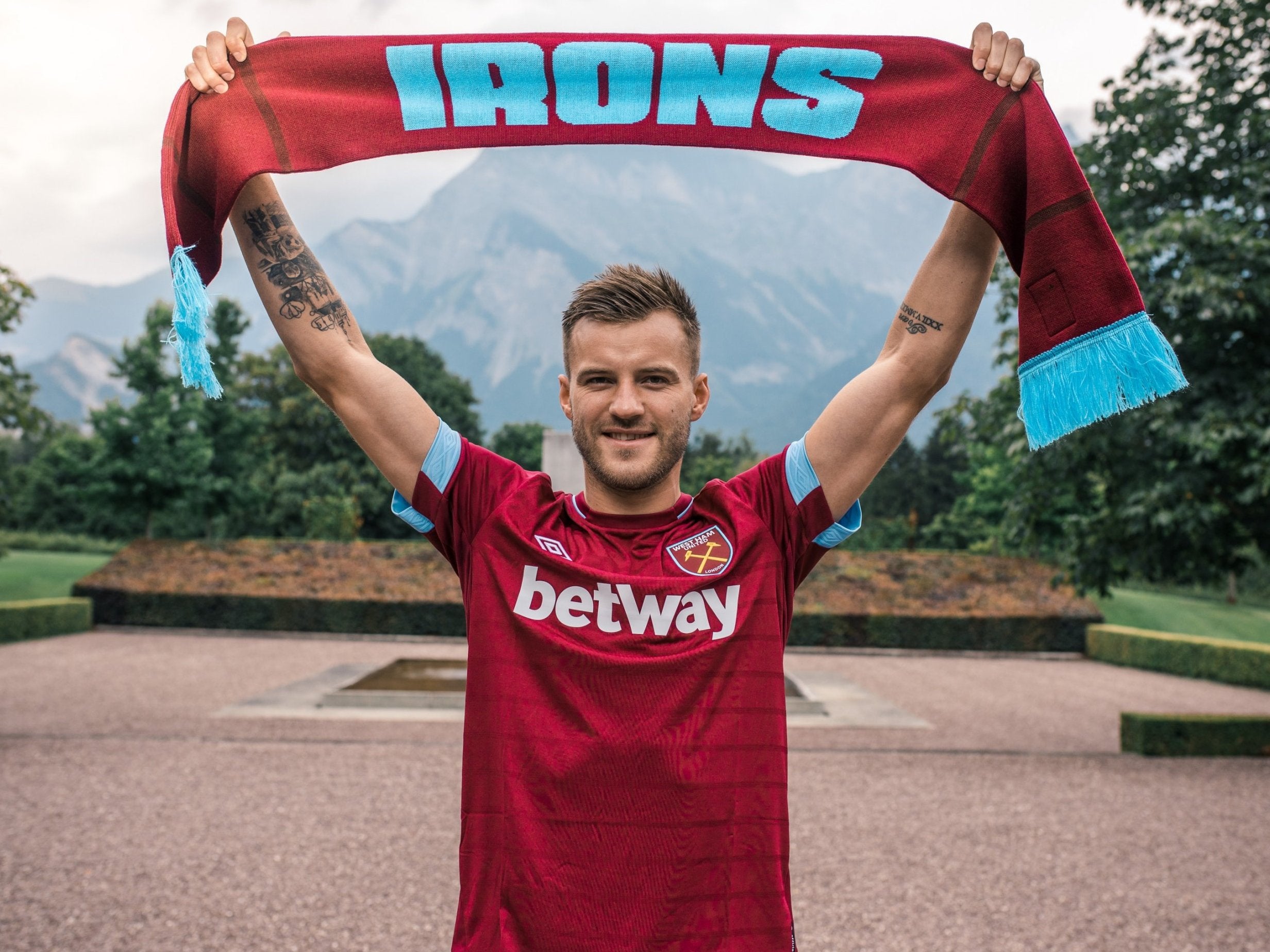 Andriy Yarmolenko is unveiled by West Ham after leaving Borussia Dortmund