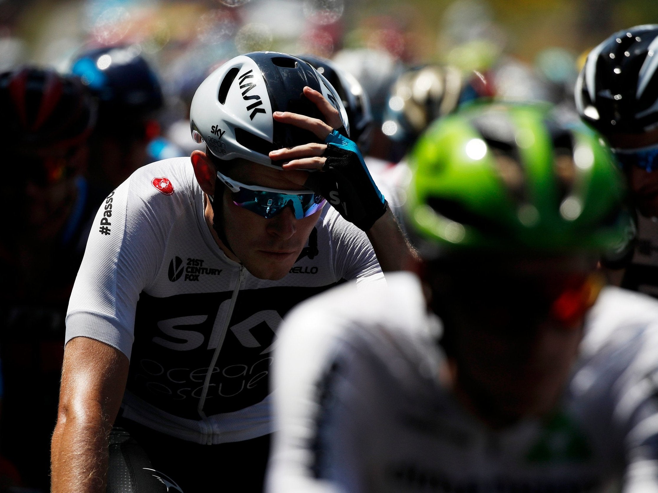 Rowe confronted an anti-Team Sky fan