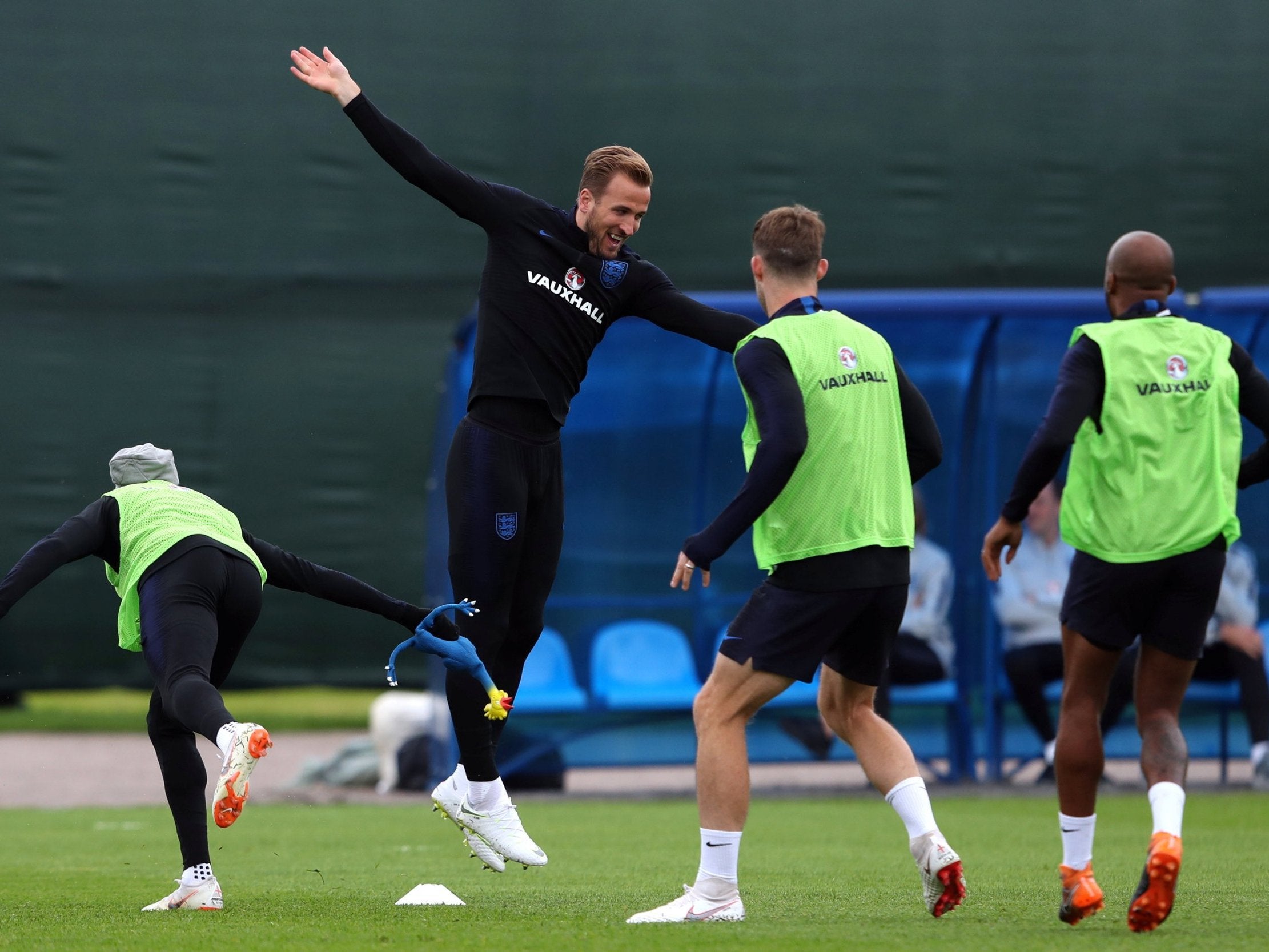 England's Harry Kane during training at the England training camp