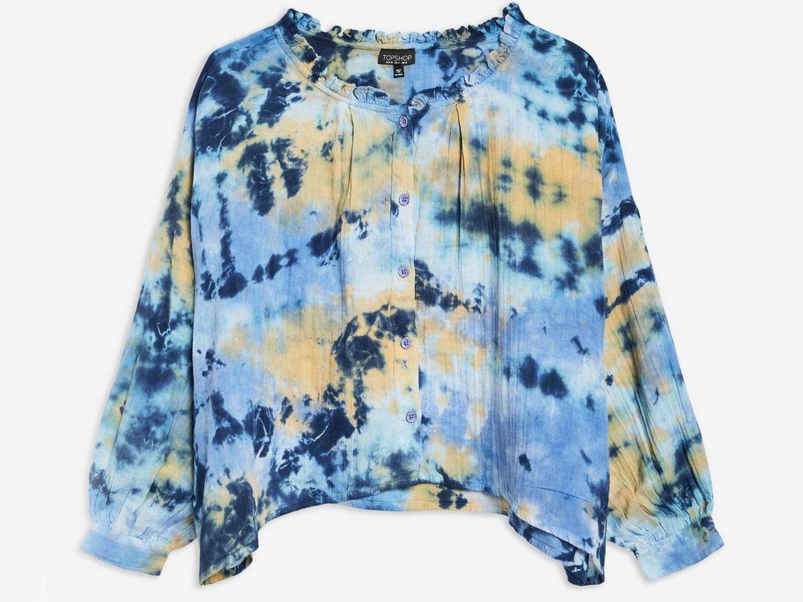 Gauzy Tie Dye Shirt, £10, Topshop