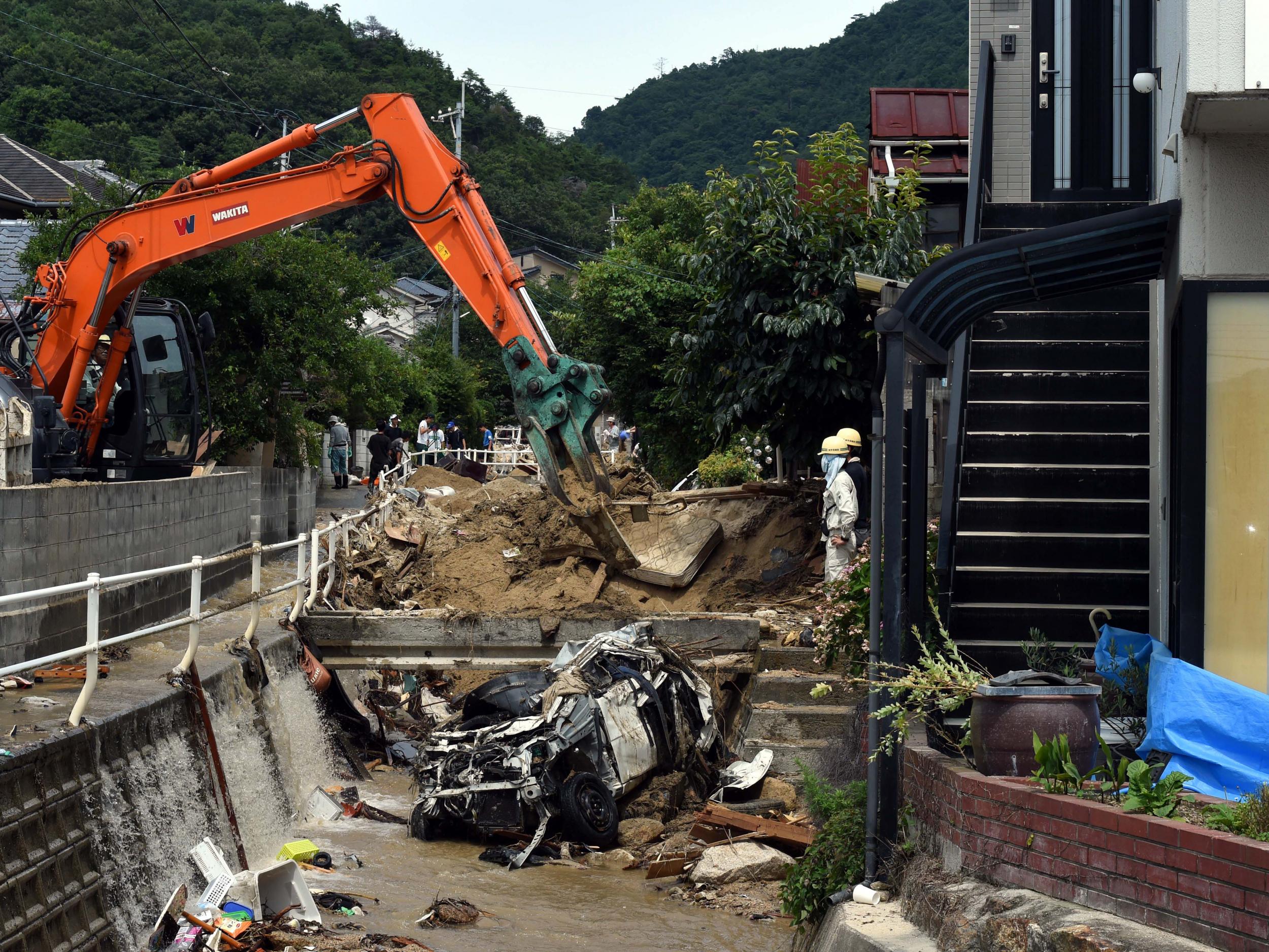 Disasters set off by torrential rains have become more frequent in Japan, perhaps due to global warming, experts say