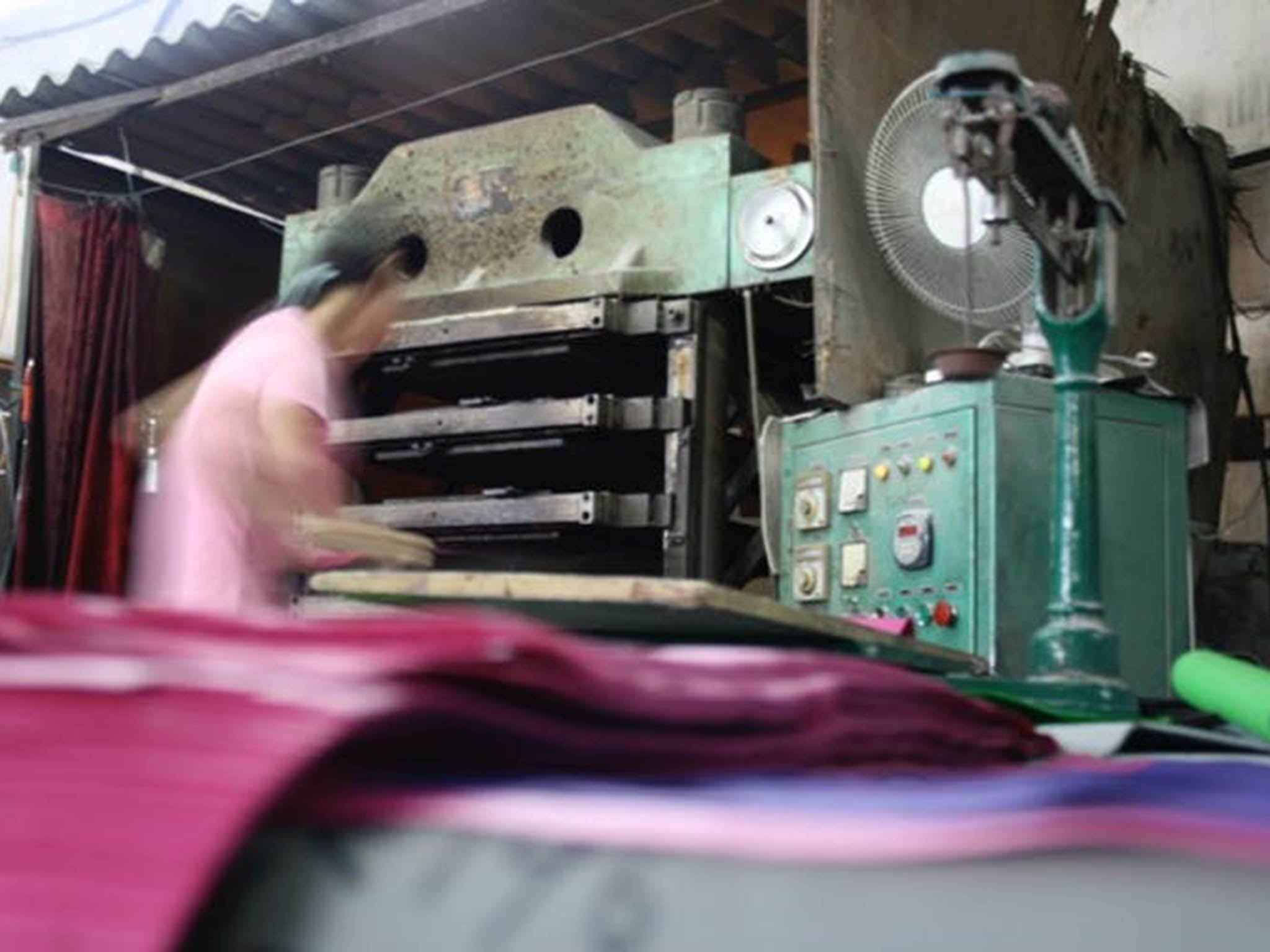 Factories in places like Vietnam and various parts of Sub-Saharan Africa 'print' the flip-flops in plastic