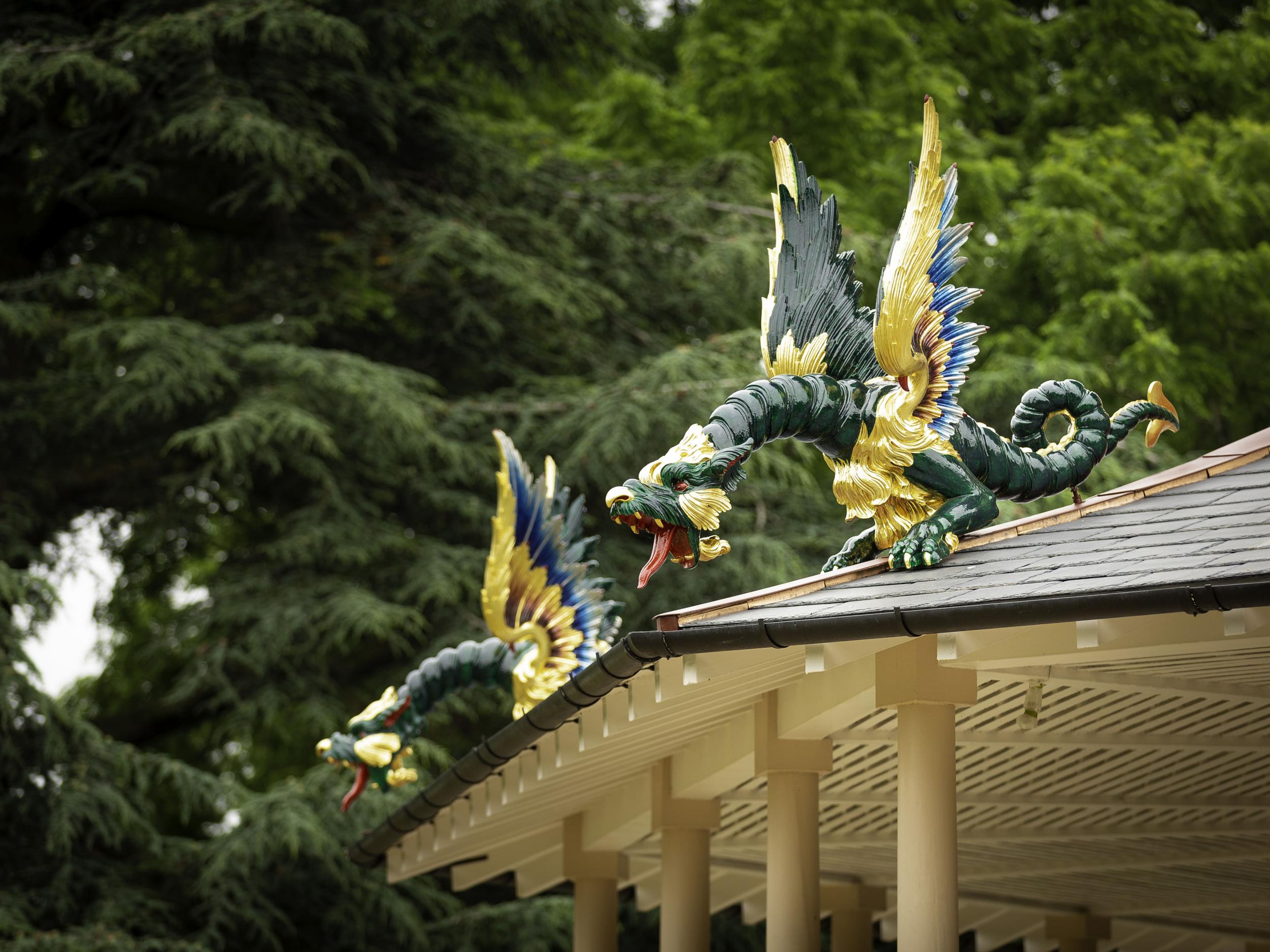 The dragons are now back up in Kew gardens after 234 years