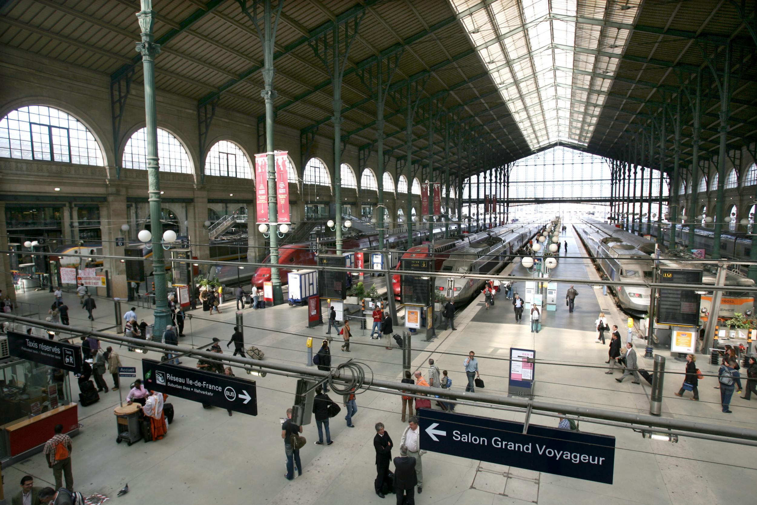 Eurostar station in Paris