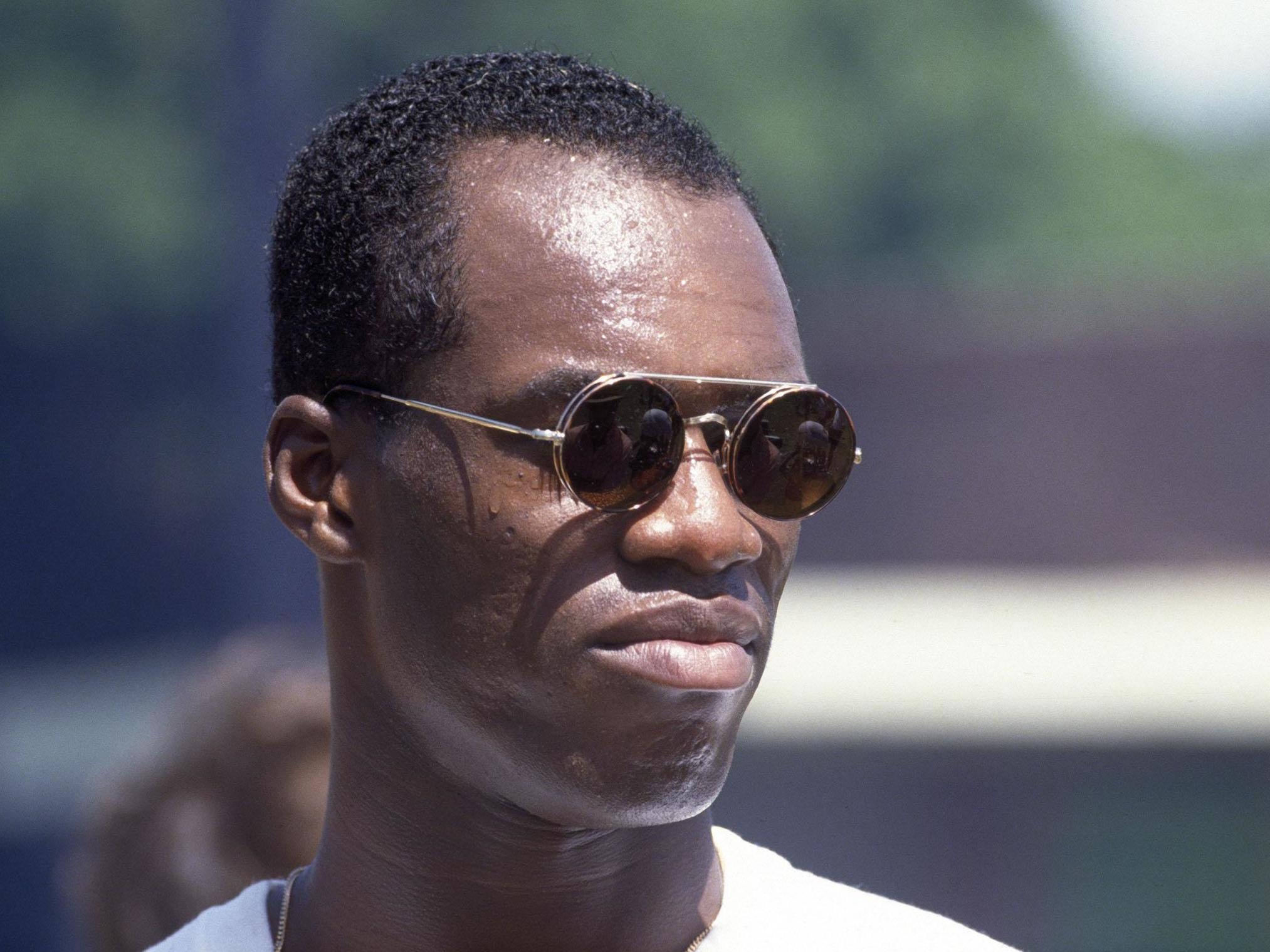 Chris Lewis before England's 1992 win over Australia in Sydney