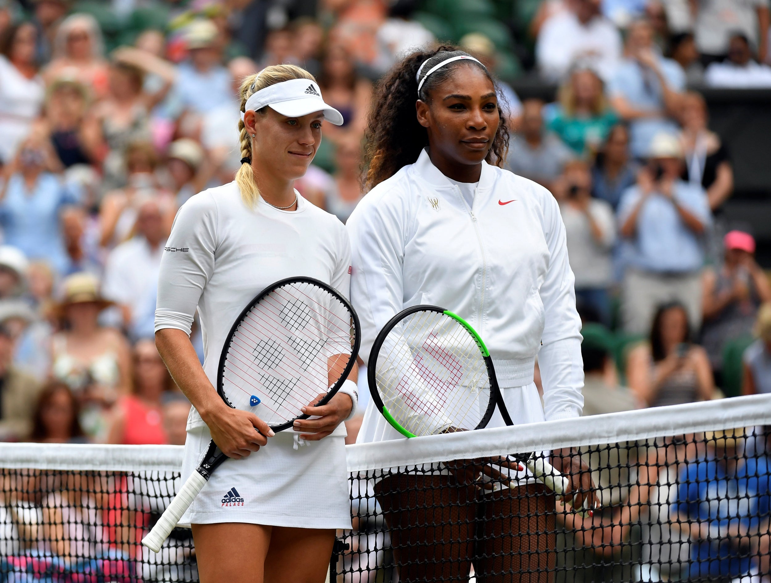 Angelique Kerber overcame Serena Williams on Centre Court (Reuters)