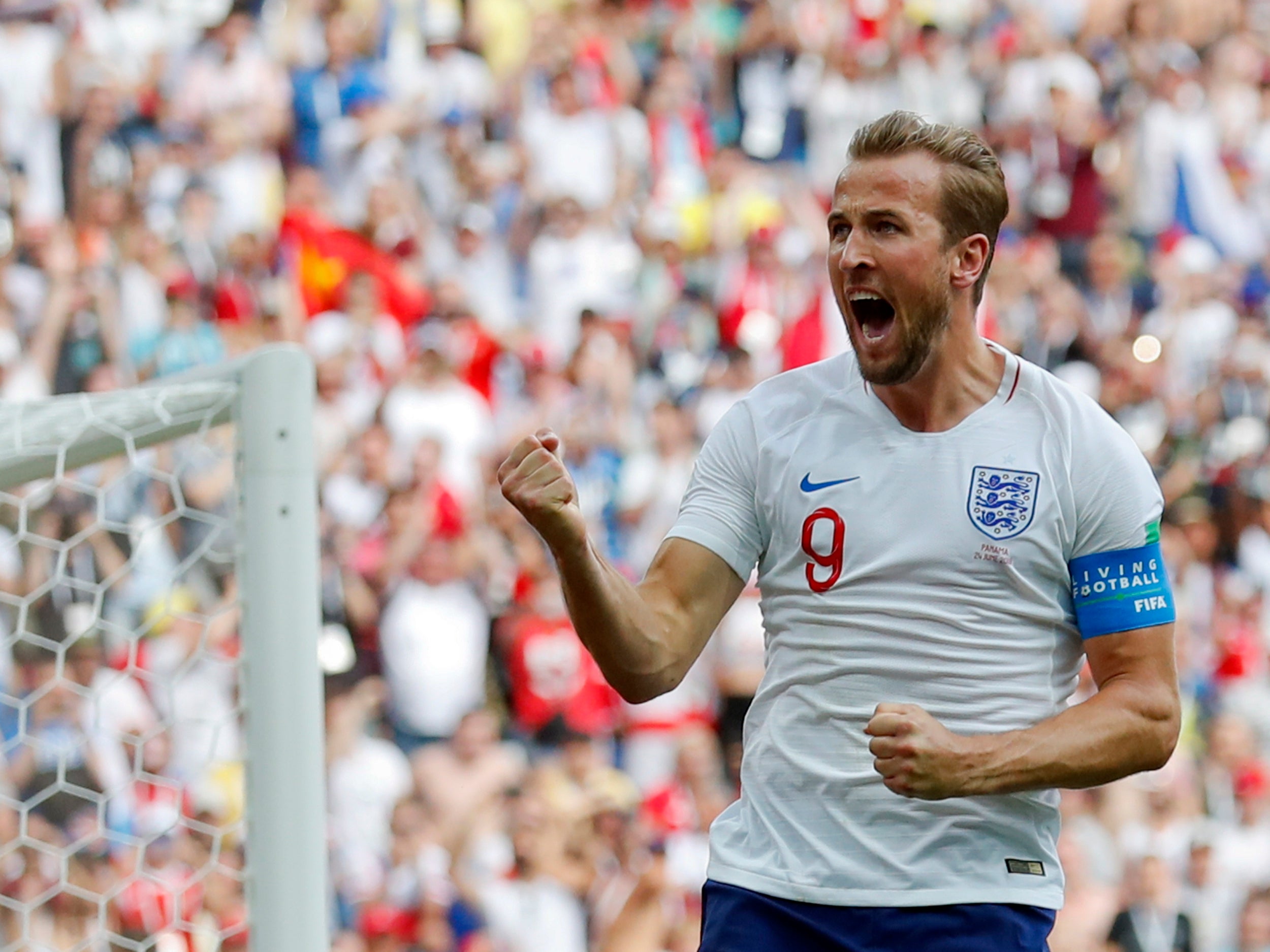 Kane scored five in the group stage and a sixth against Colombia