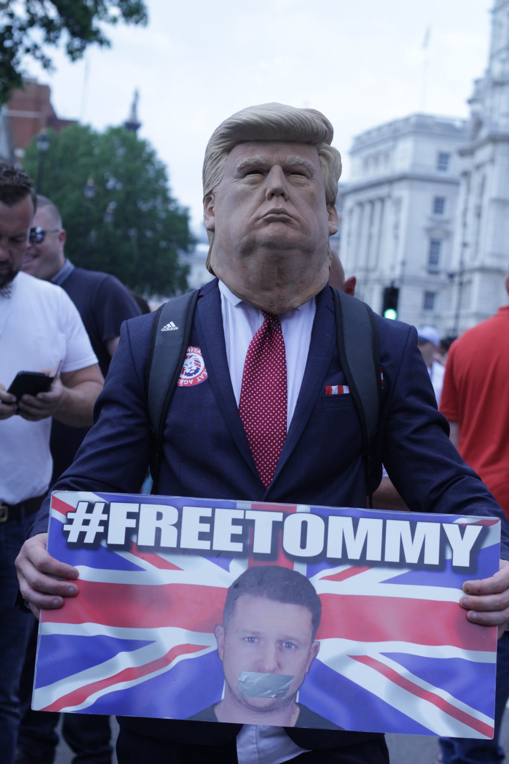 &#13;
Many protesters expressed an affinity with the sensibilities of Donald Trump &#13;