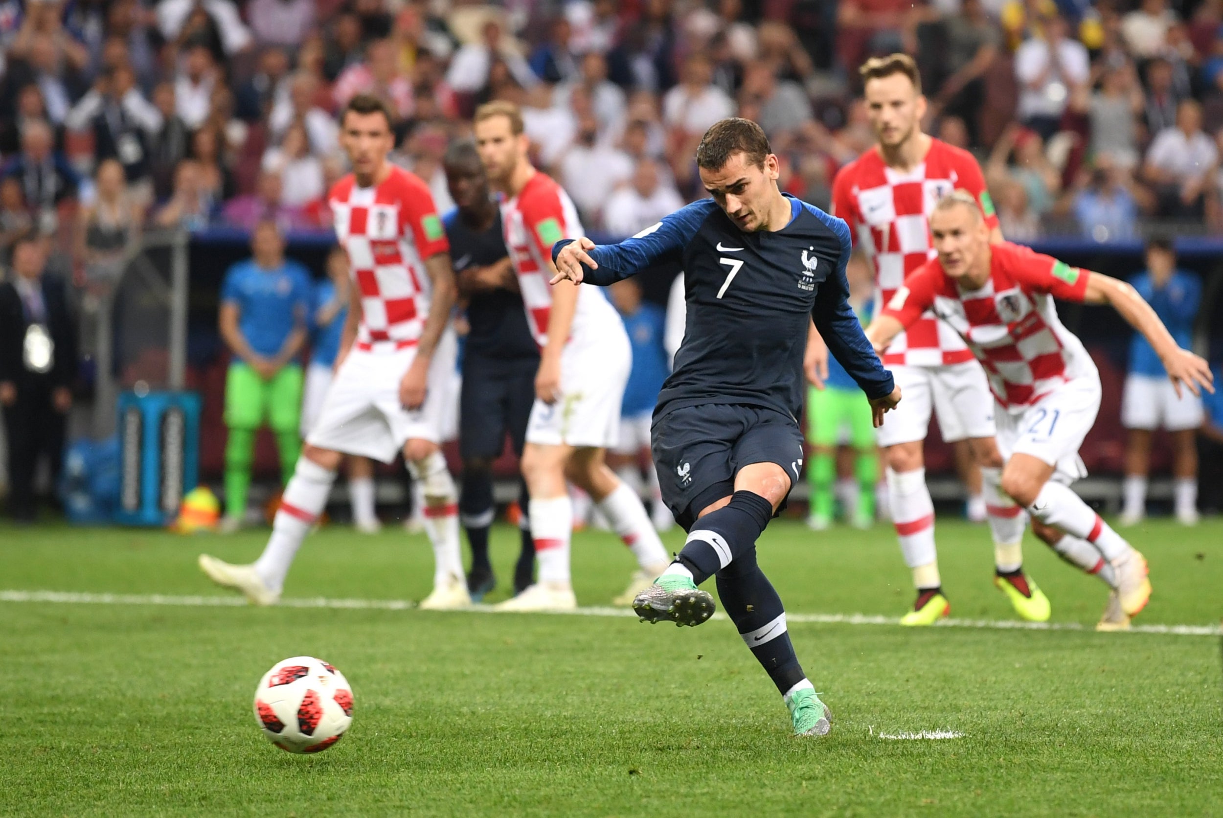 Griezmann tucked home the VAR-awarded penalty (Getty)