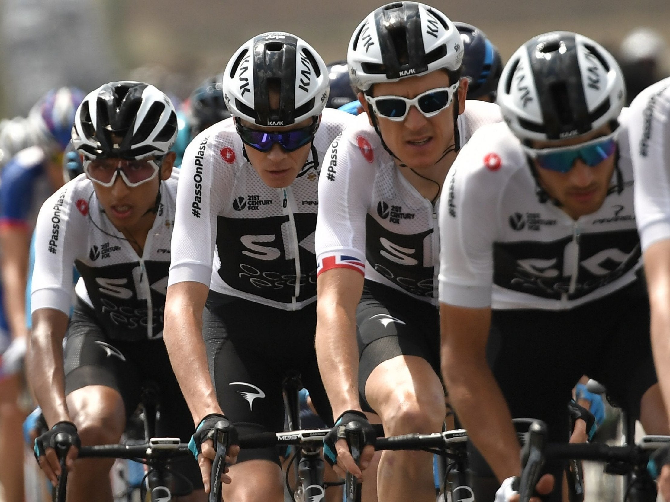 Froome and Thomas could end up fighting each other for the yellow jersey (AFP/Getty Images)