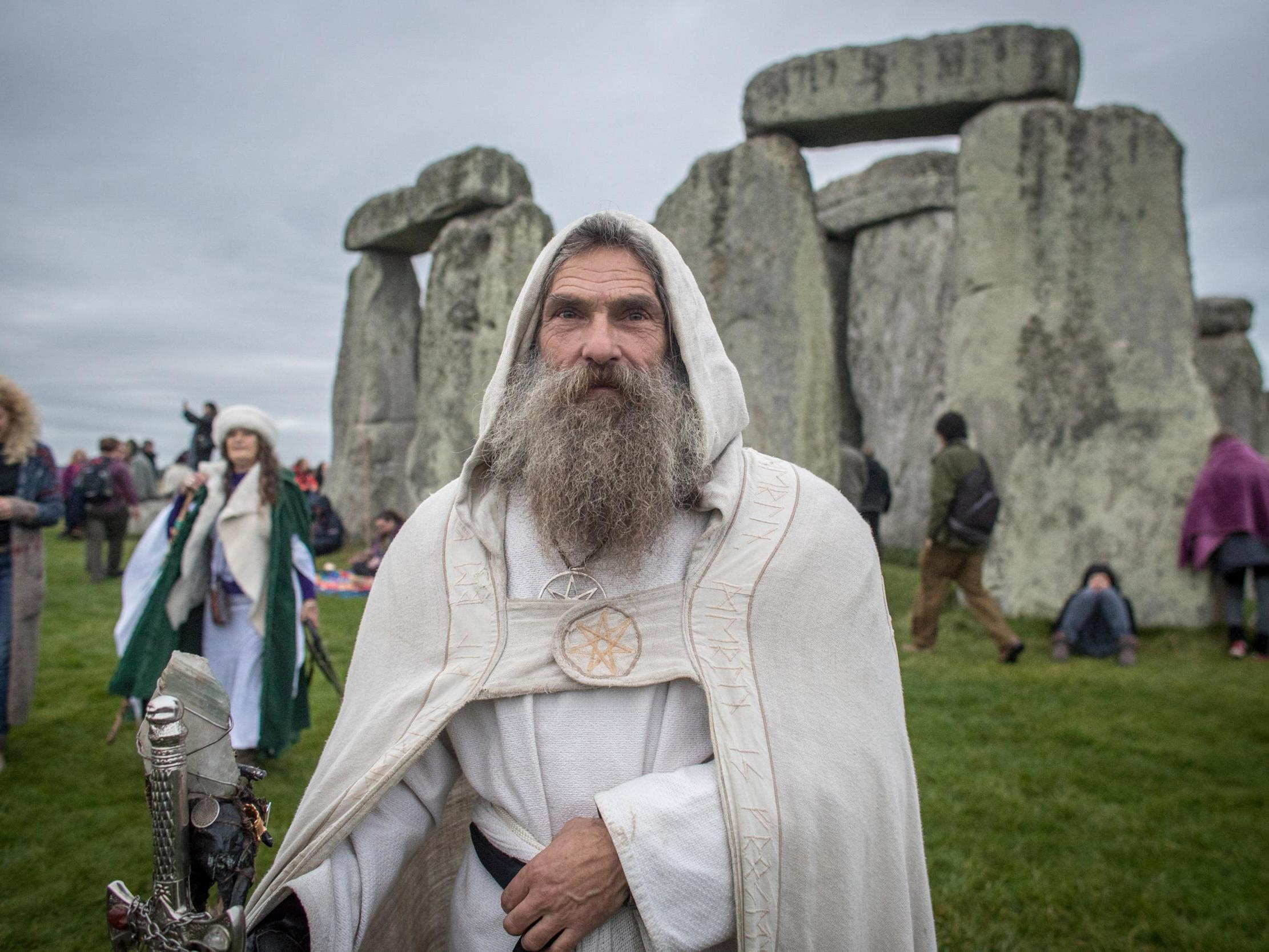 A druid at Stonehenge: the petition calls for pagans to be allowed on to the prime-time Radio 4 slot