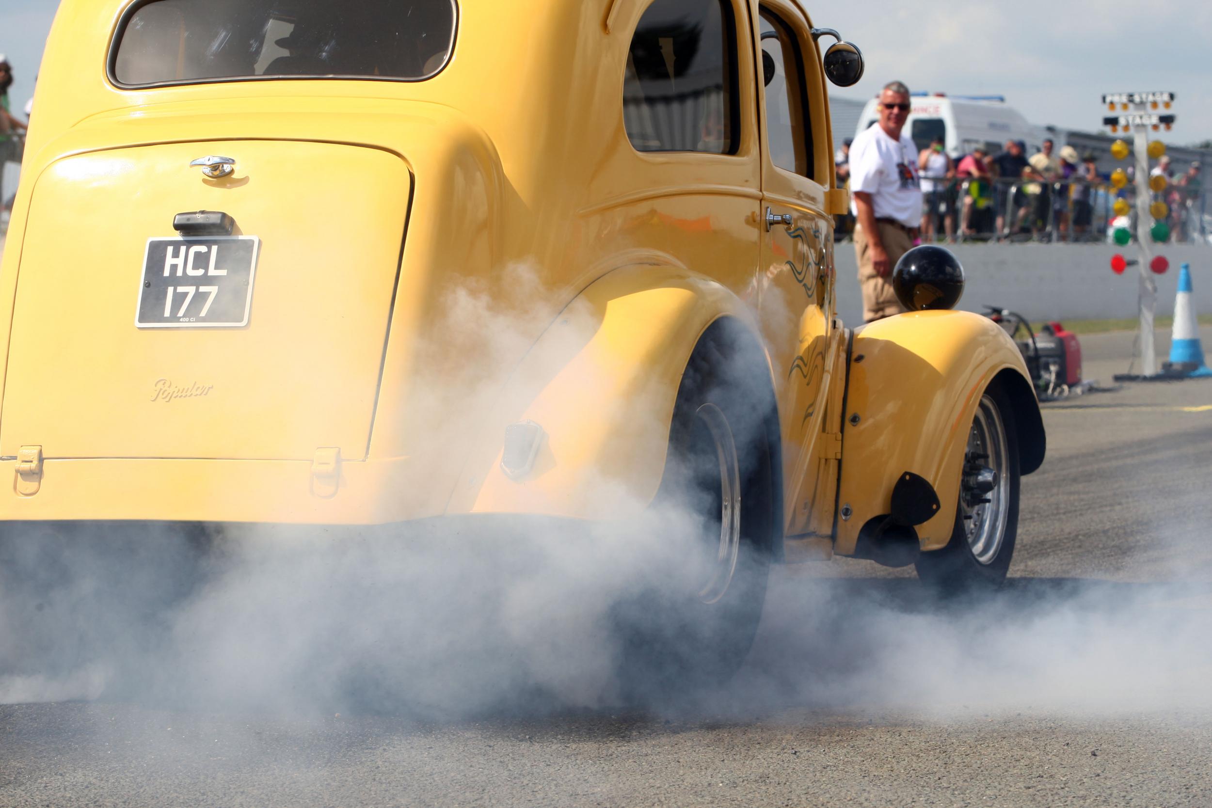 Streetcar Shootout, a demo recreation of a drag strip race, has become a firm favourite at the Classic and runs twice a day