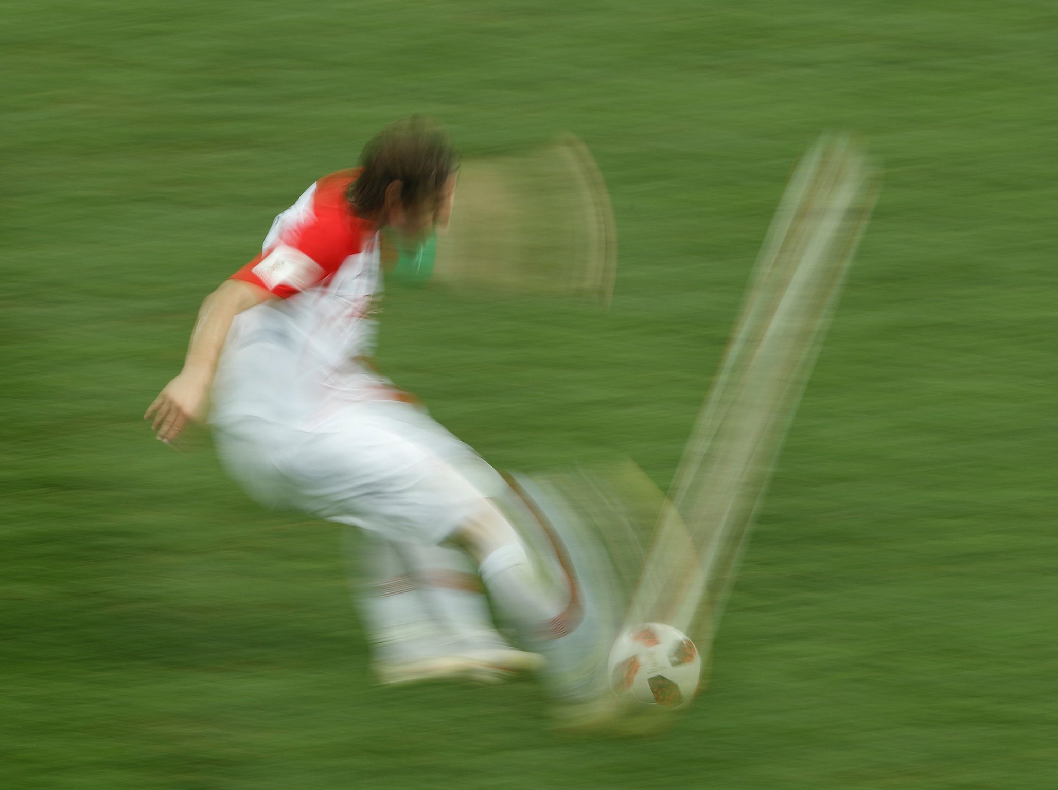 Modric stood out by blending into the background