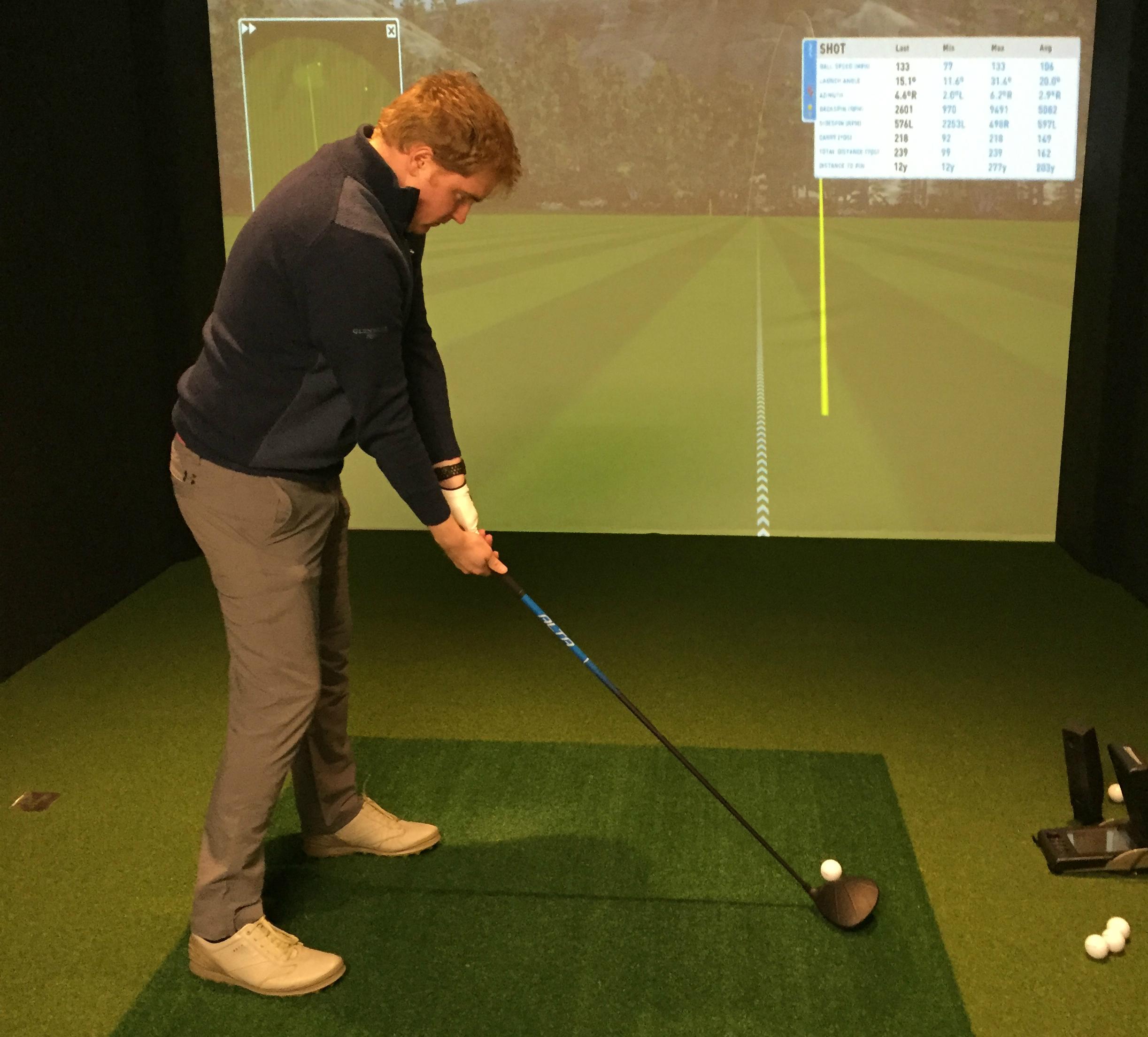 Perfecting those hooks and shanks in Carnoustie's brand new simulators