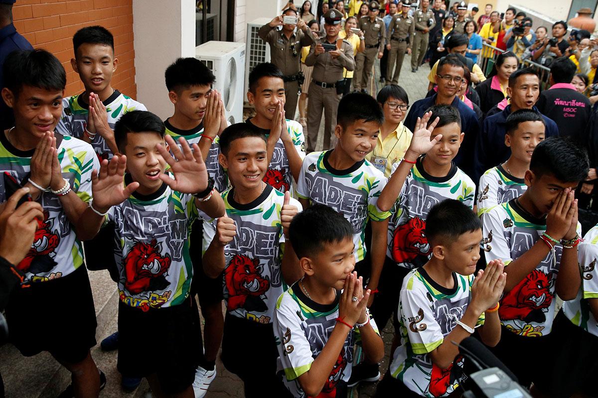 12 boys became trapped in Tham Luang cave while exploring in Chiang Rai province