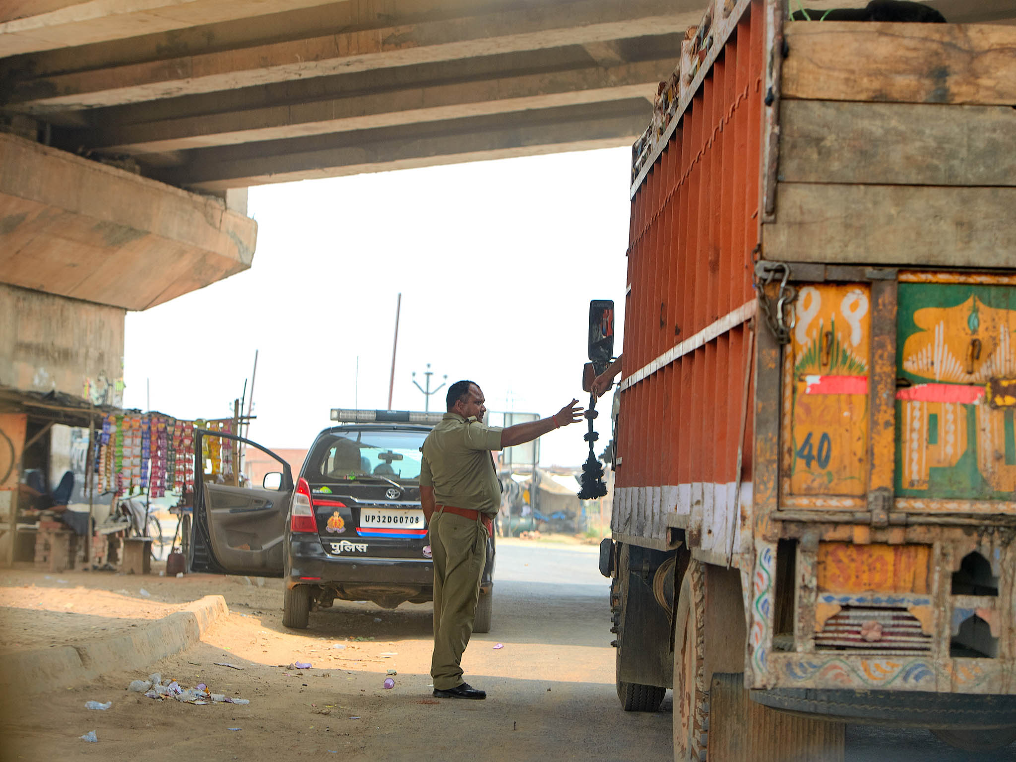 Truck drivers transporting buffalo to be slaughtered are often stopped by police or vigilantes, forced to pay bribes or beaten