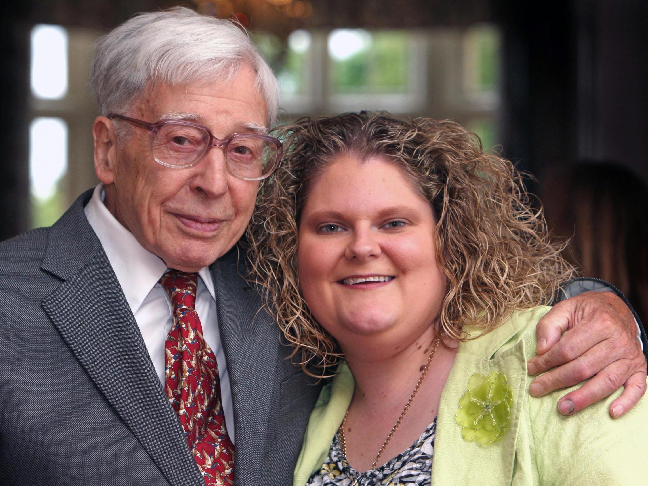 Louise Brown with Dr Robert Edwards in 2008