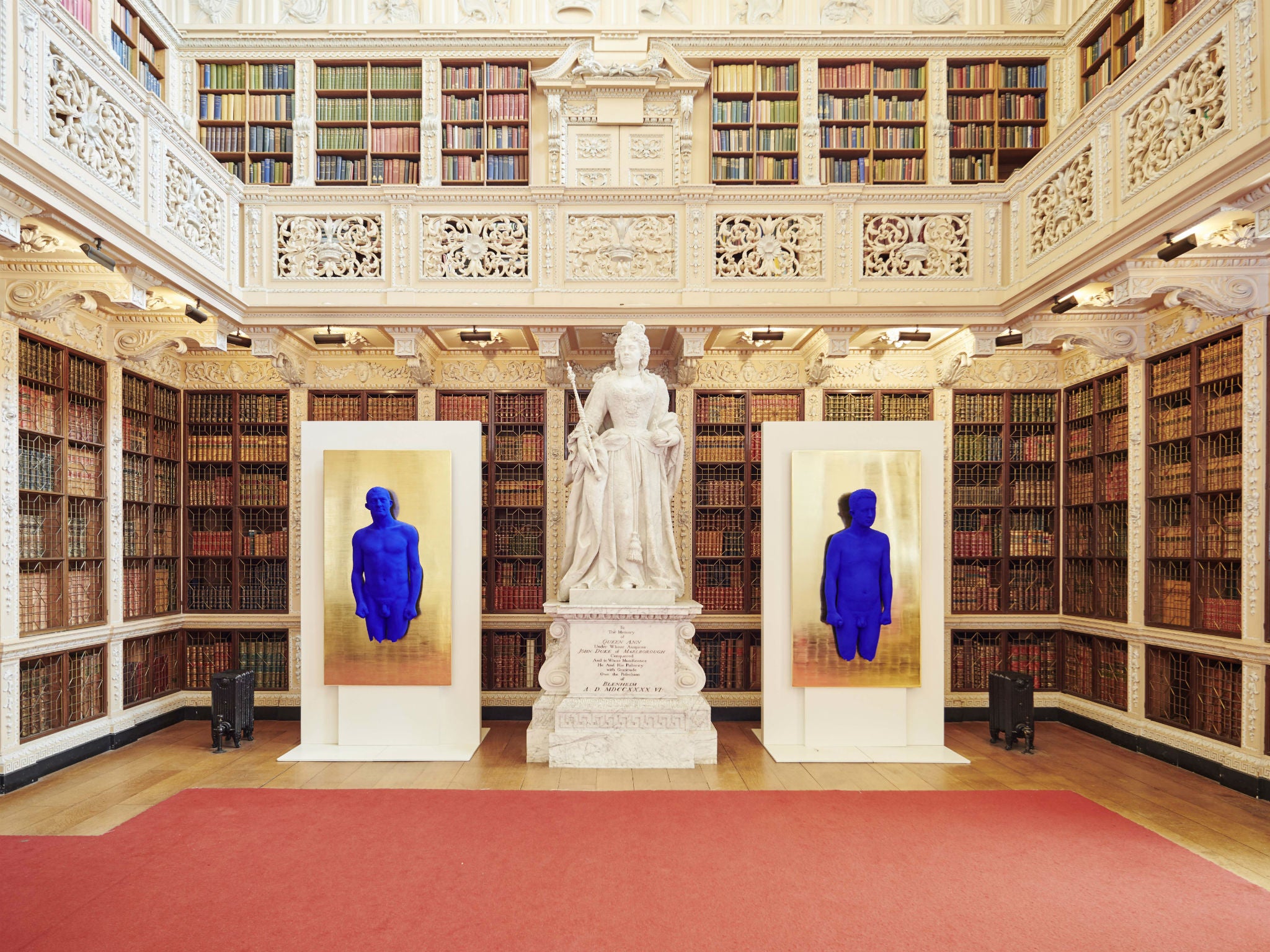 Yves Klein, 'Relief Portrait of Arman' and 'Relief Portrait of Claude Pascal' at Blenheim Palace