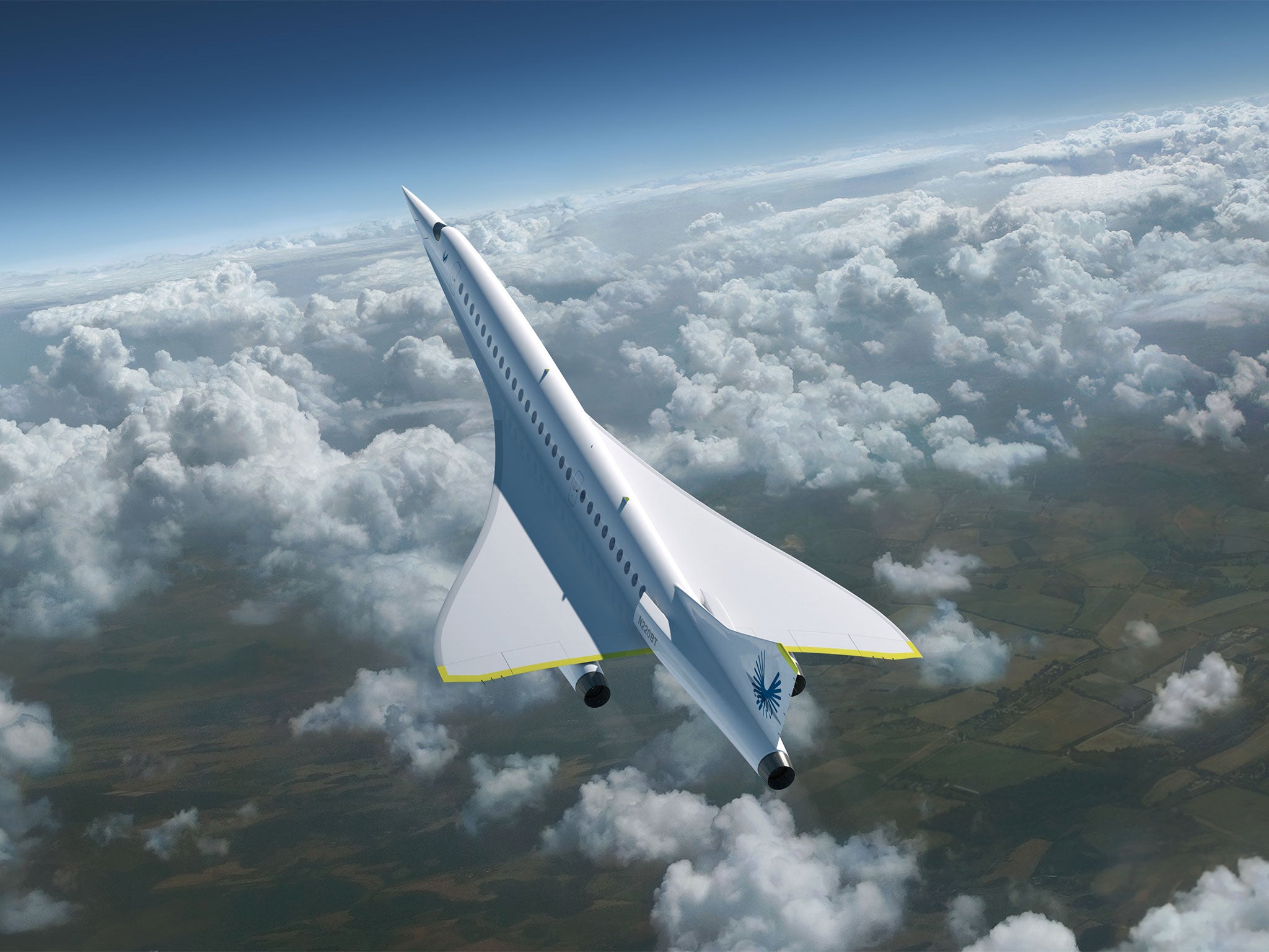 The jet has a planned cruising speed of 1,451mph, almost 100mph faster than Concorde