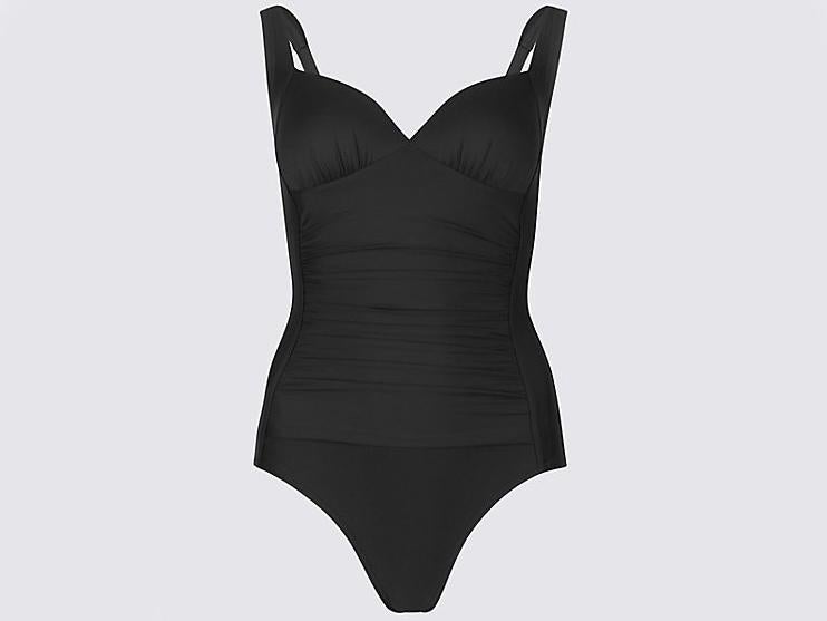 Secret Slimming Plunge Swimsuit, £25, Marks &amp; Spencer