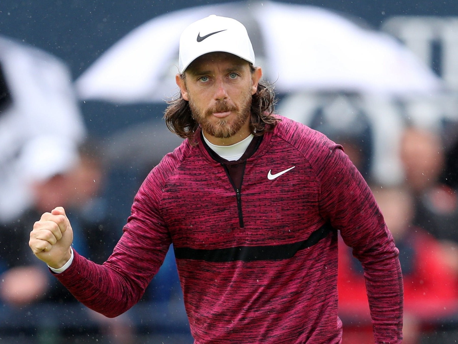 England's Tommy Fleetwood ended the day a shot ahead of McIlroy among the leaders