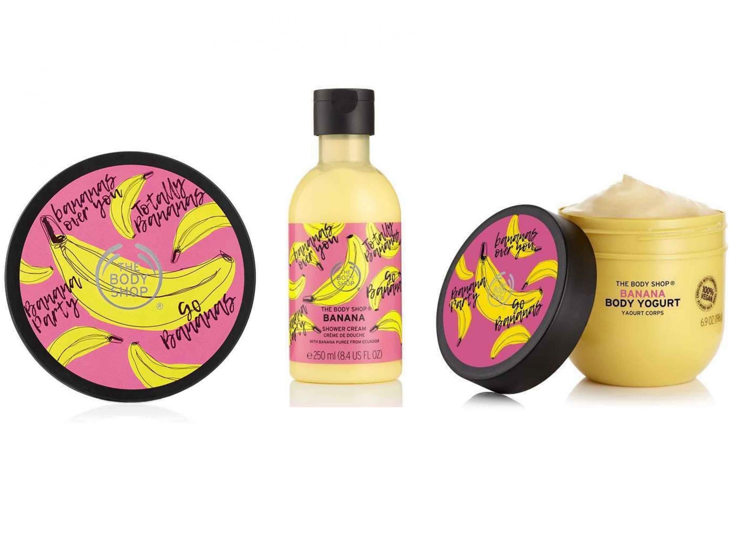 The Body Shop has extended its banana range to include skincare products