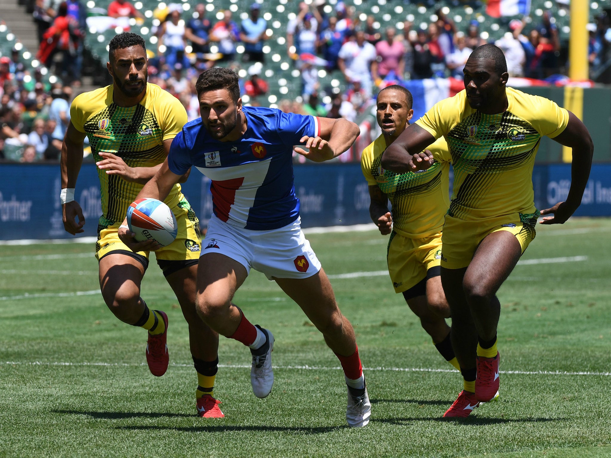 France beat Jamaica and Australia to reach the Championship quarter-finals