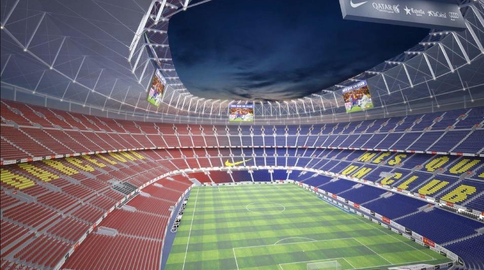 An artistic impression of what the new-look Nou Camp will look like