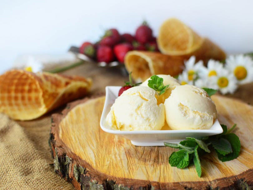 &#13;
Ice cream can also pose a danger after purchase if it has melted and then been refrozen (Flickr)&#13;