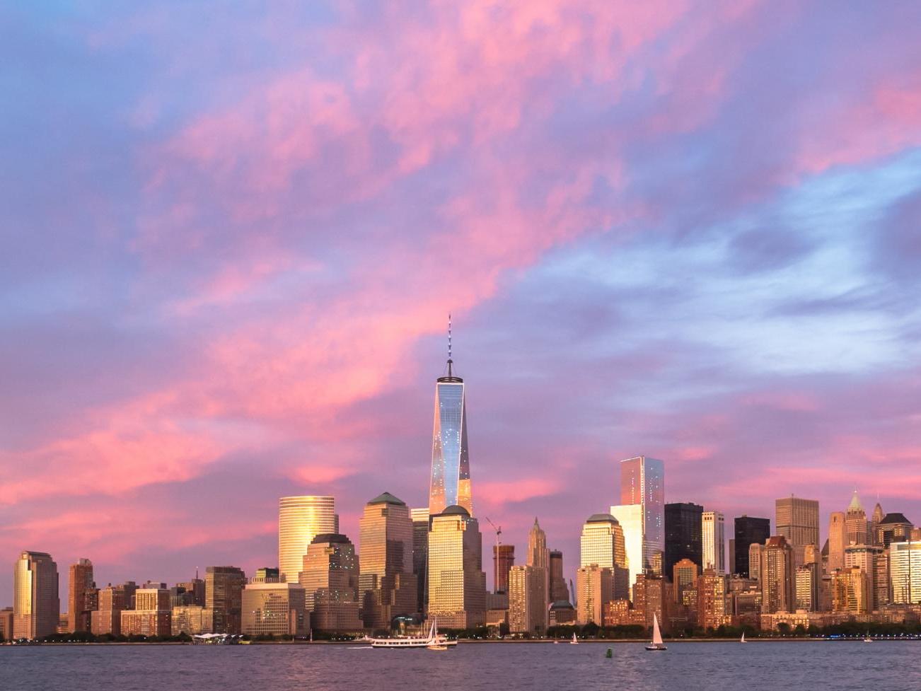 Manhattan Skyline from New Jersey across the Hudson