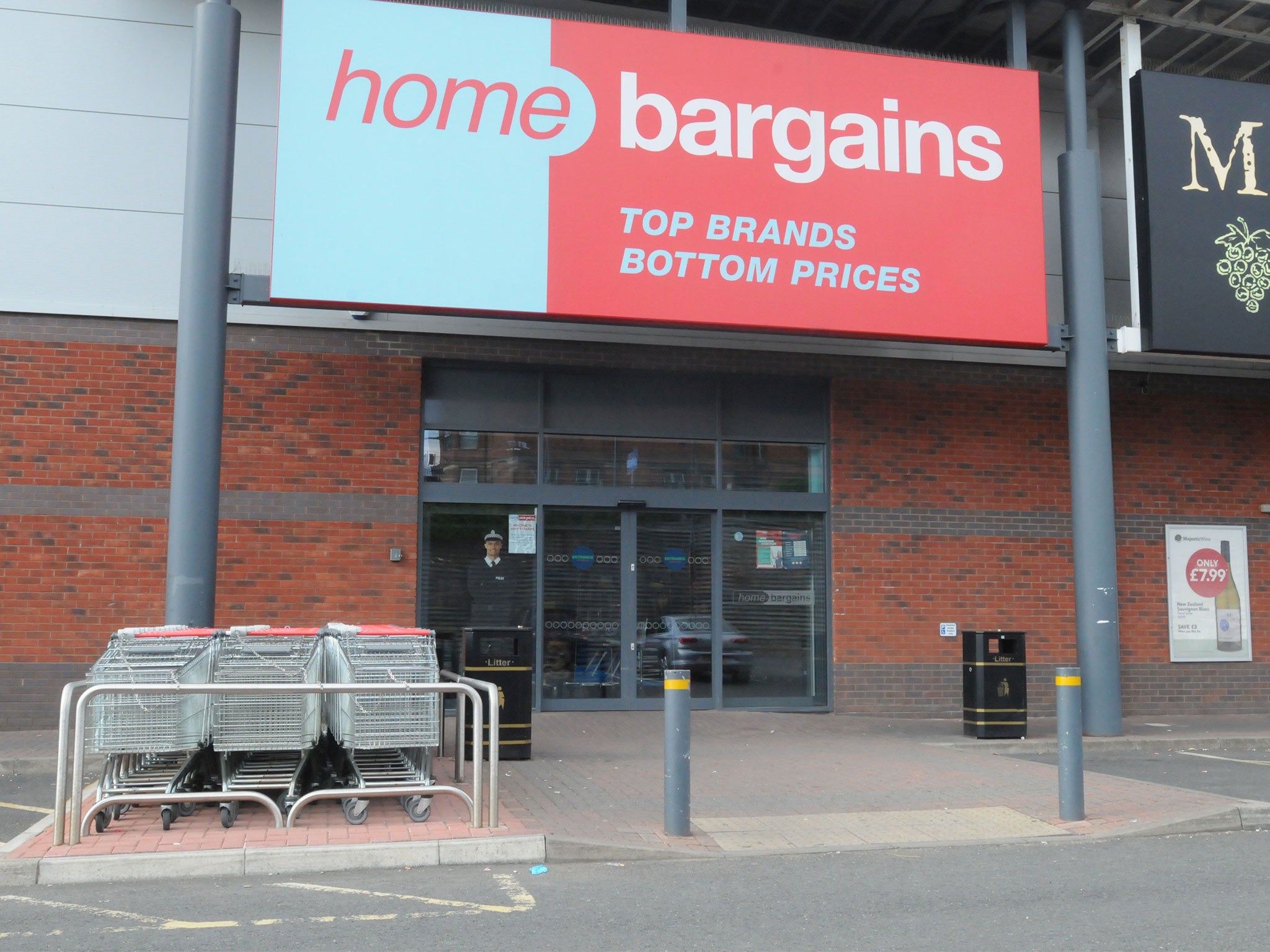 The child was attacked at a Home Bargains store in the Tallow Hill area of Worcester