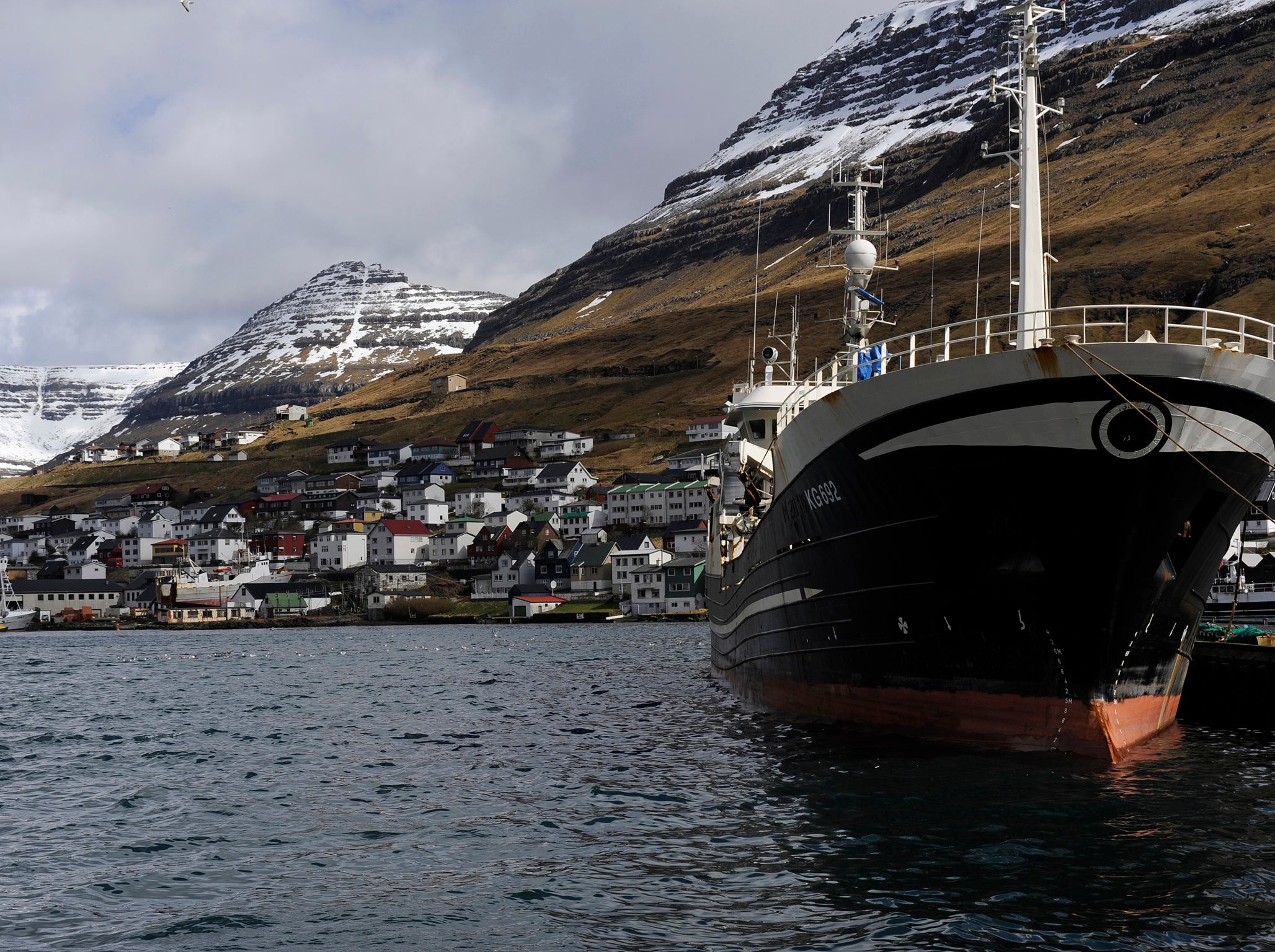 Klaksvík, the second largest town of the Faroe Islands