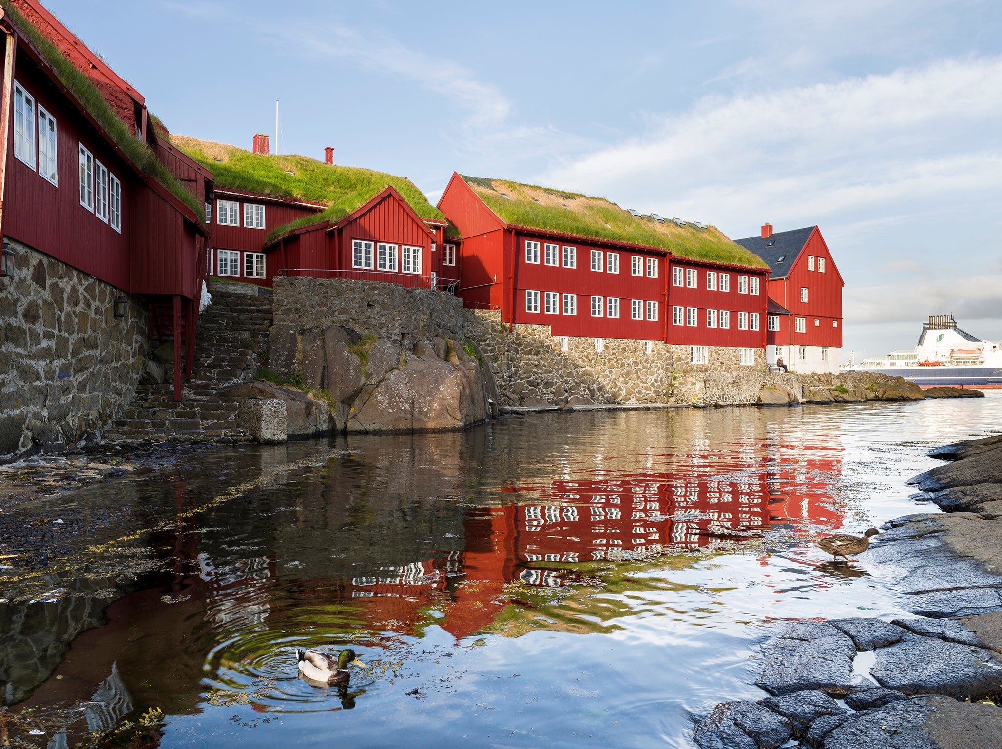 Tinganes, the historic location of the Faroese landsstýri